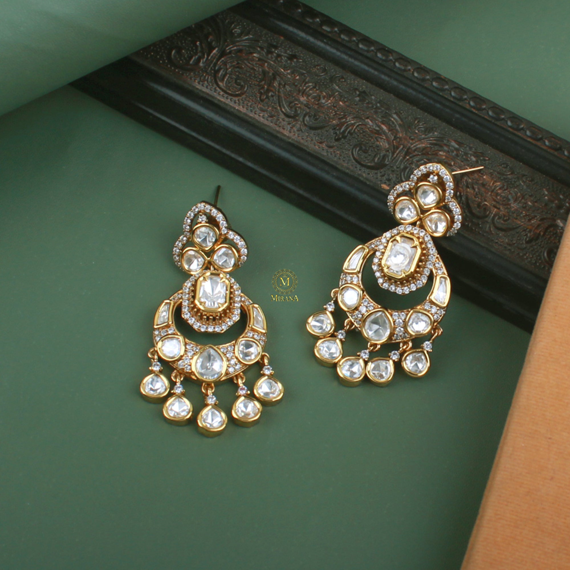 Leela Polki Designer Earrings