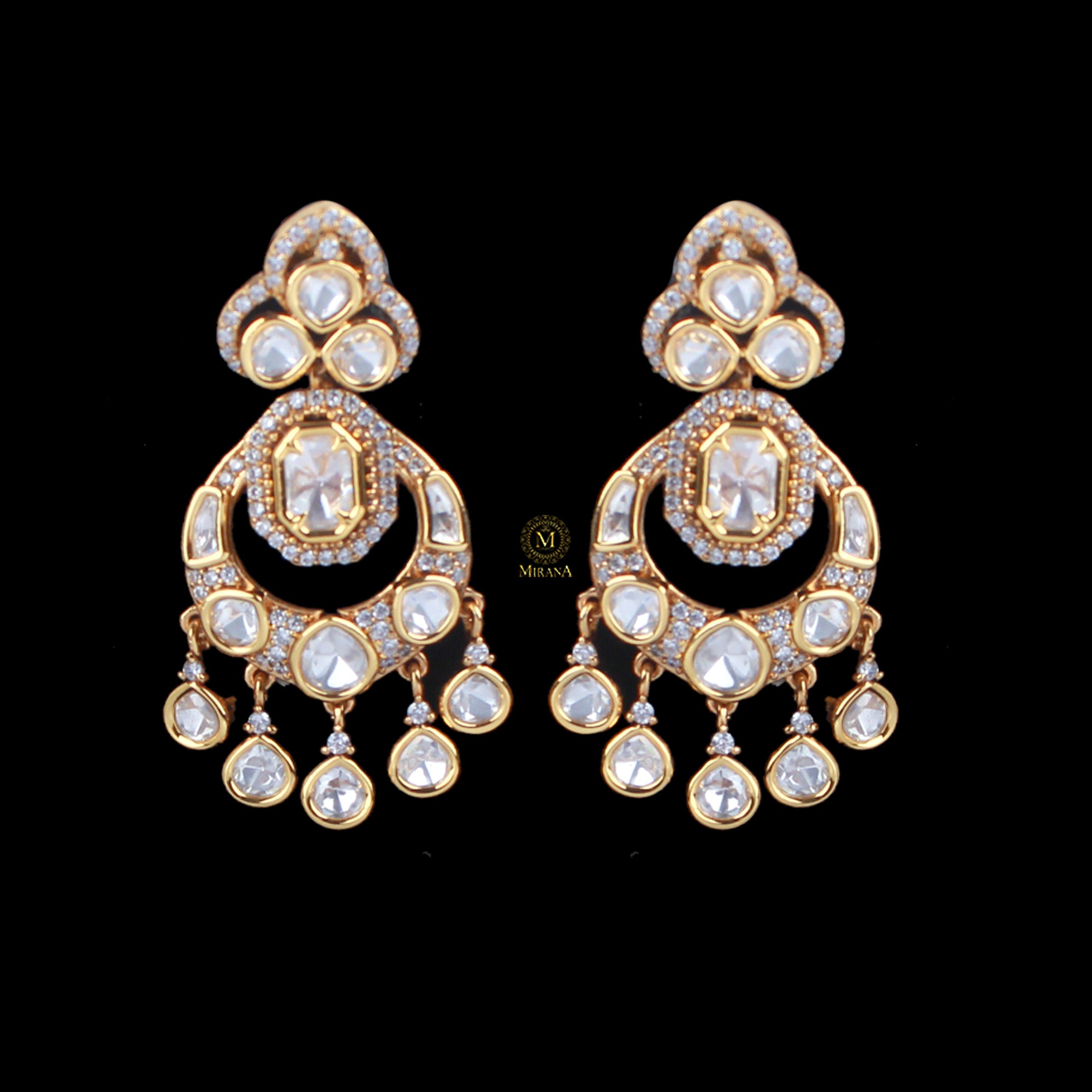 Leela Polki Designer Earrings