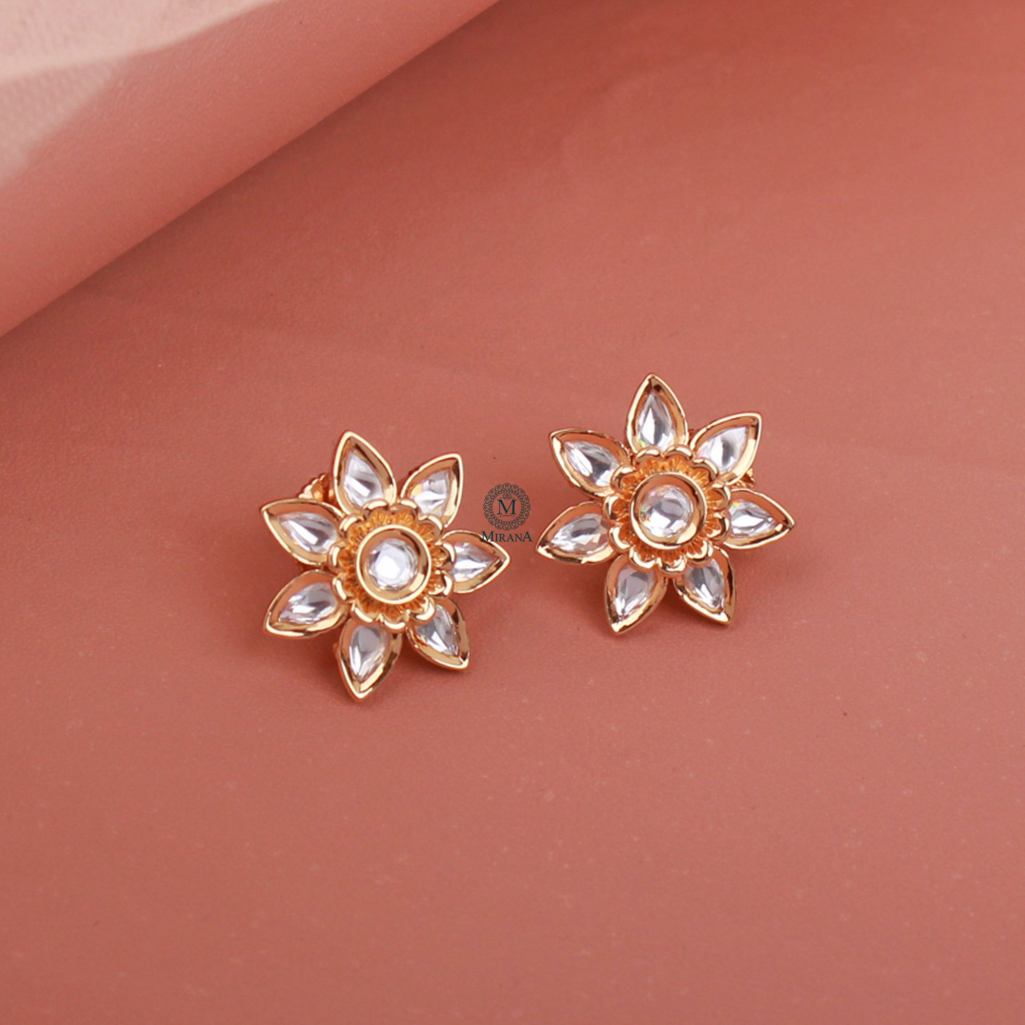 Yashi Polki Designer Studs