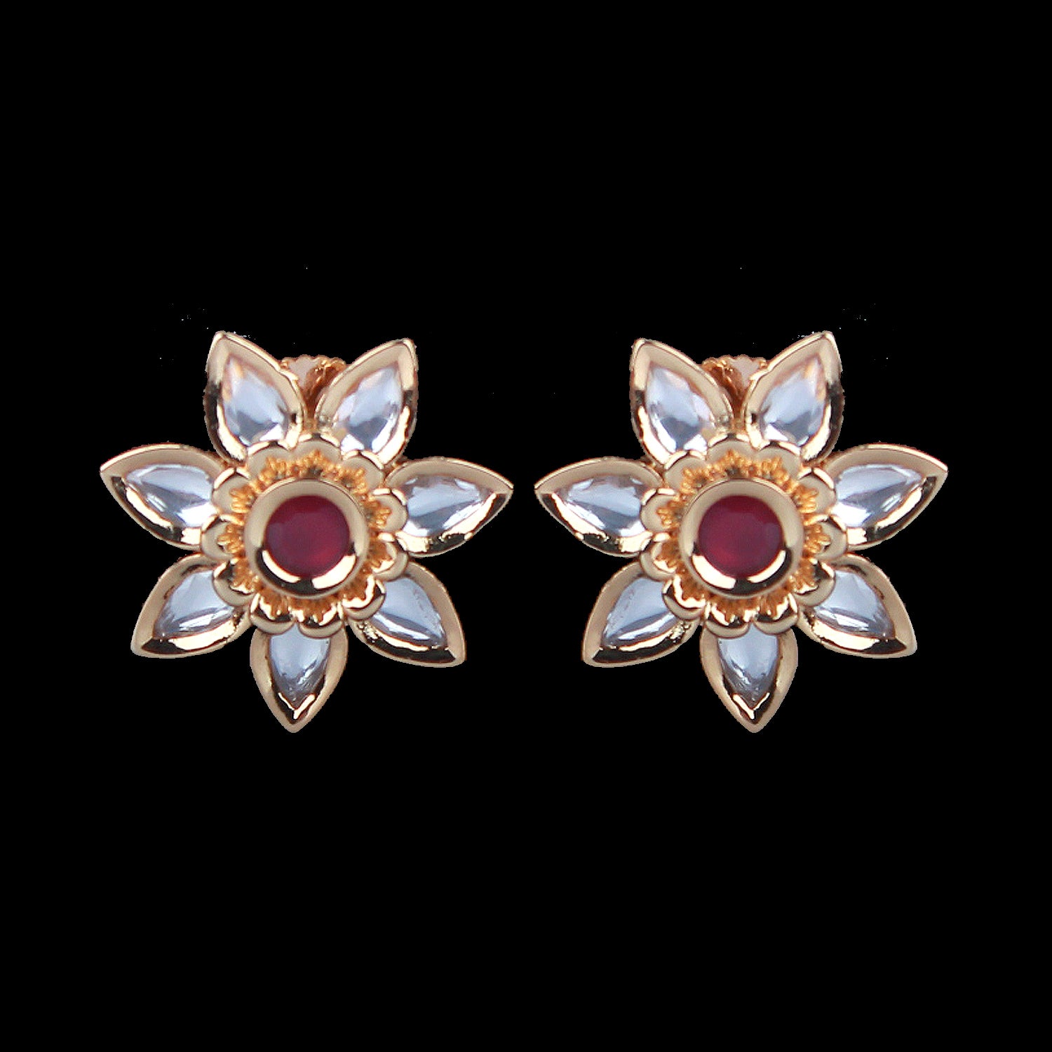 Yashi Polki Designer Studs