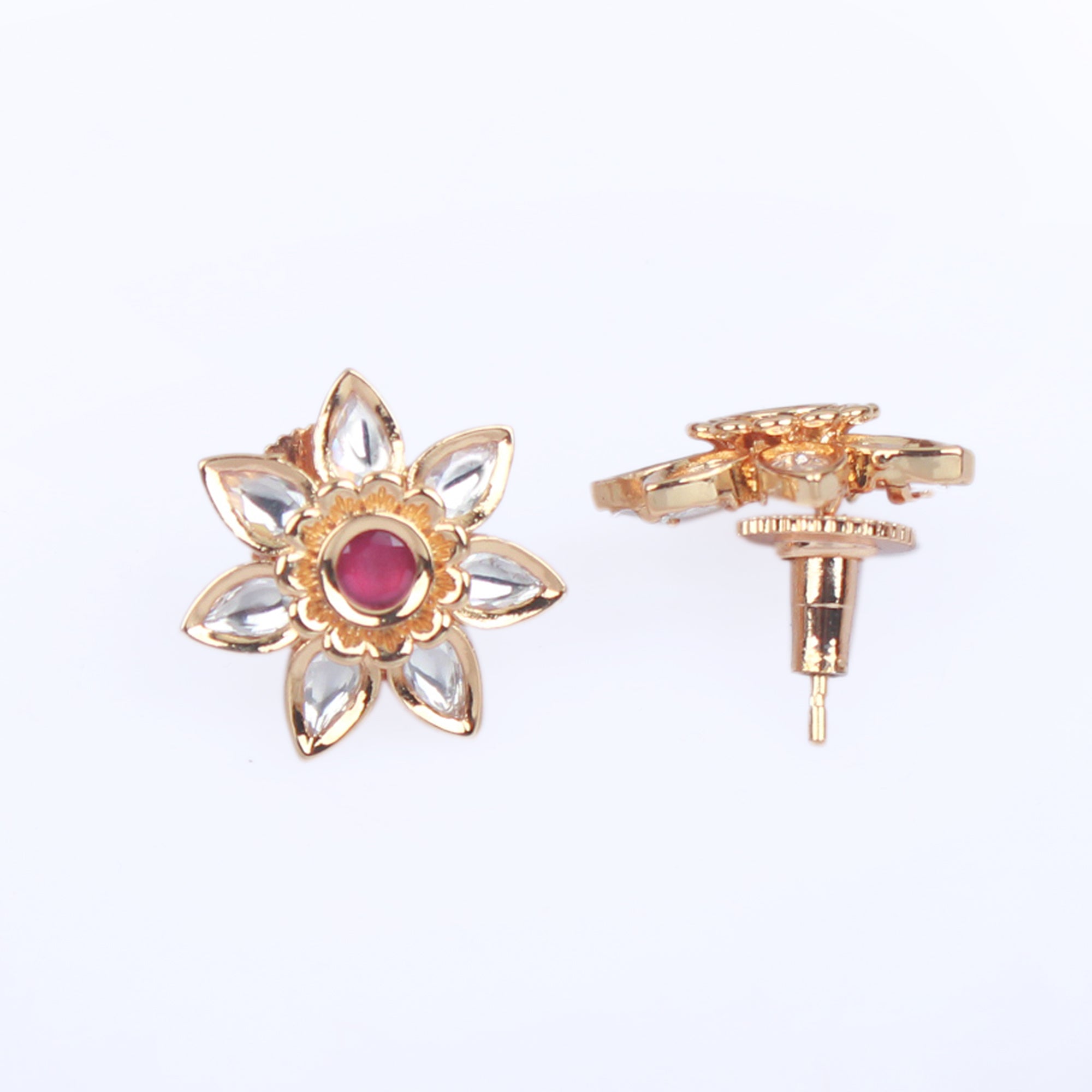 Yashi Polki Designer Studs