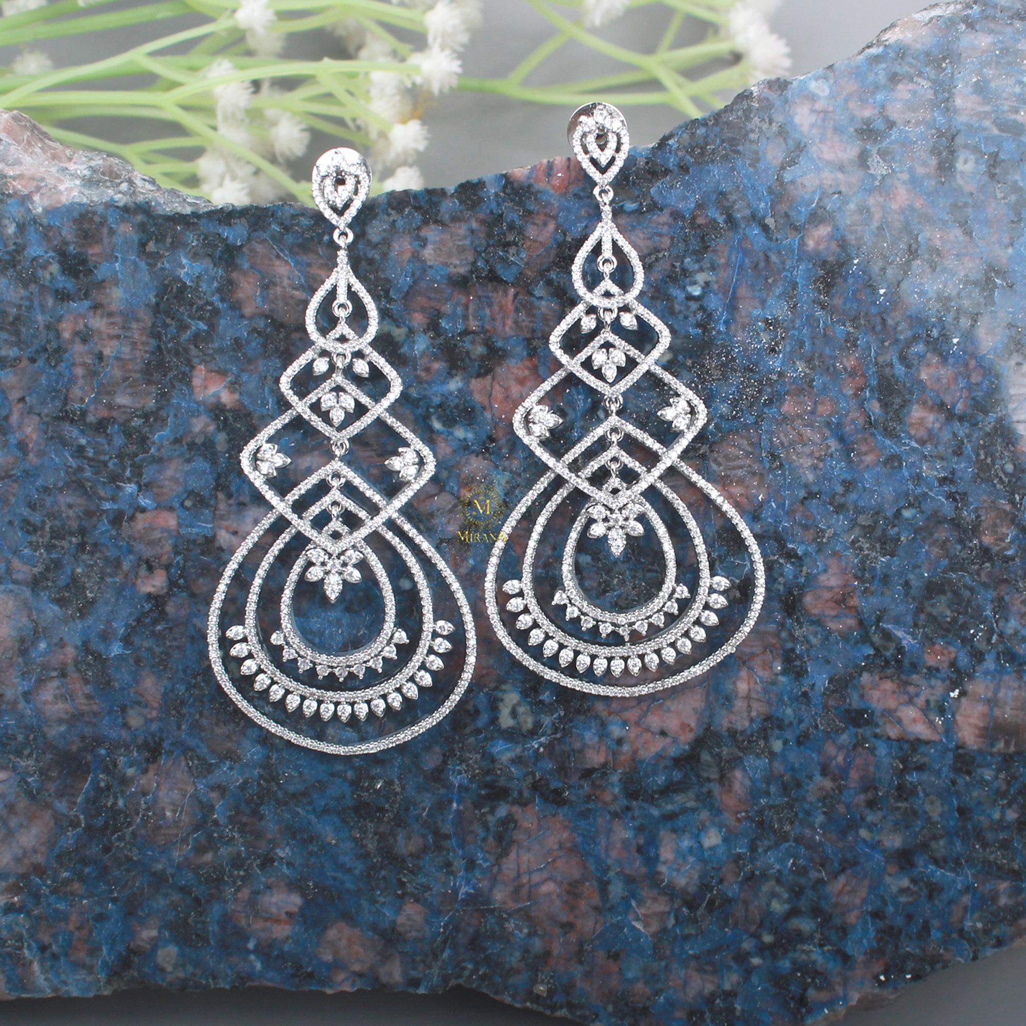 Mia CZ Designer Earring