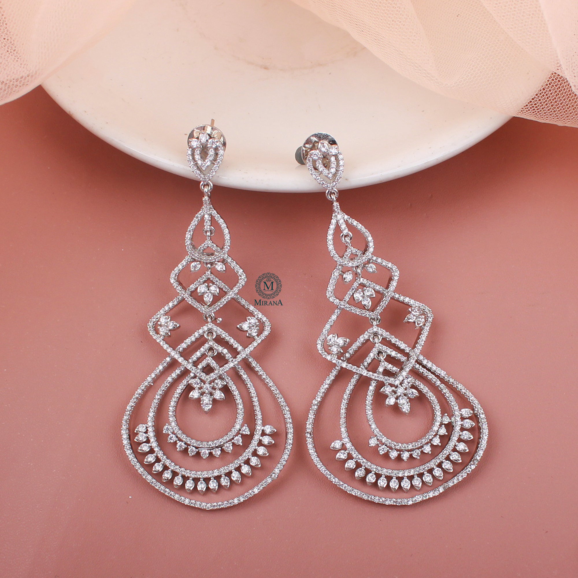 Mia CZ Designer Earrings