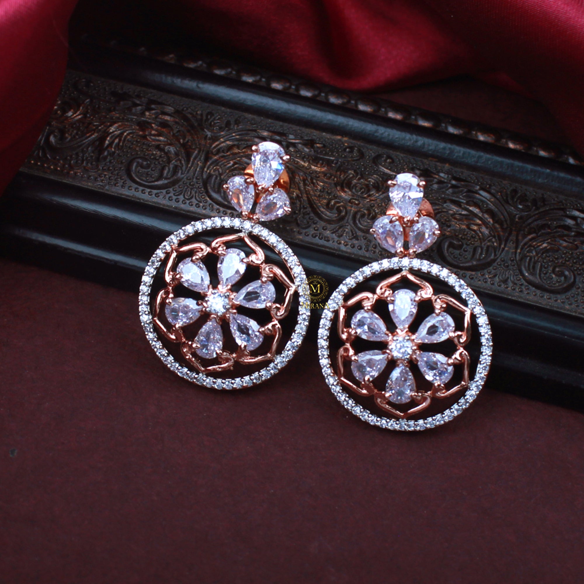 Ellie CZ Designer Earrings