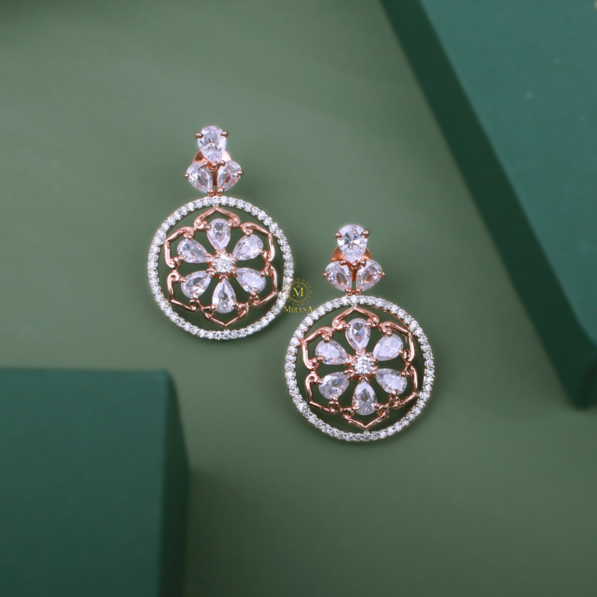Ellie CZ Designer Earrings