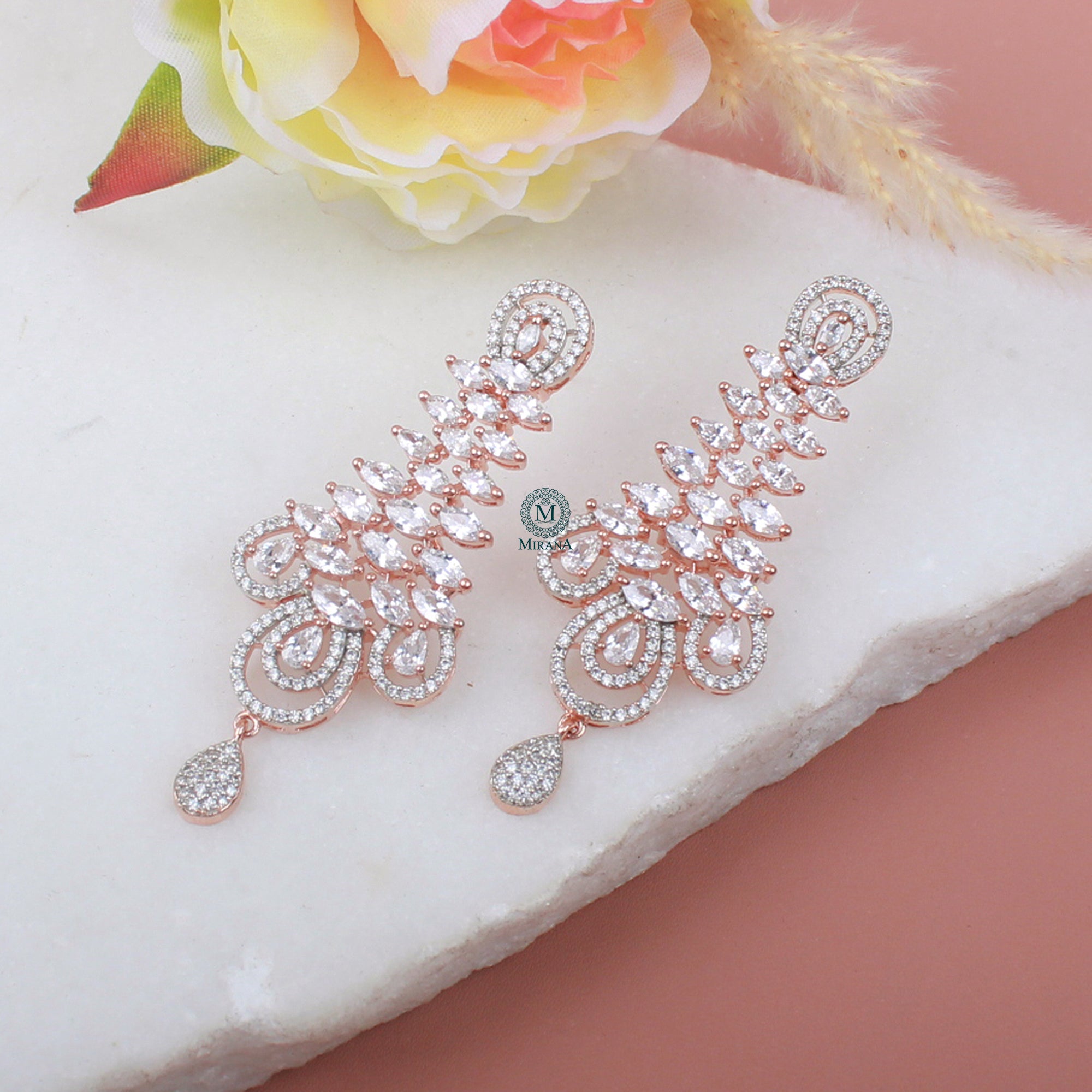 Niya CZ Designer Earrings