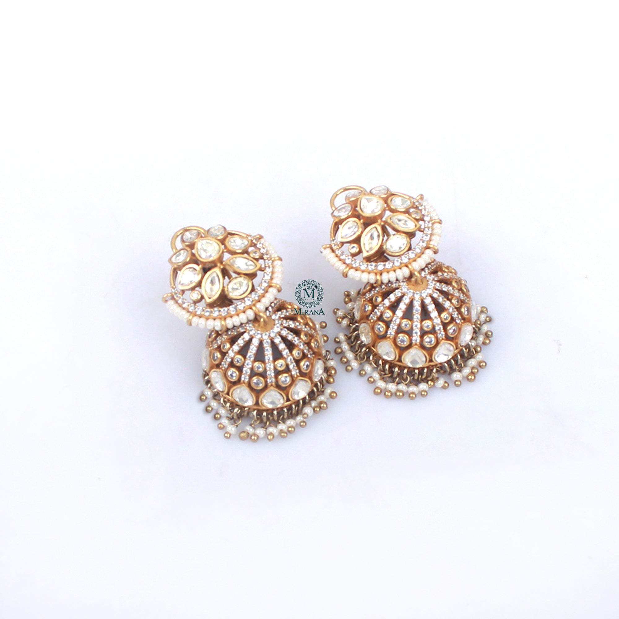Umrao Moissanite Designer Jhumkas