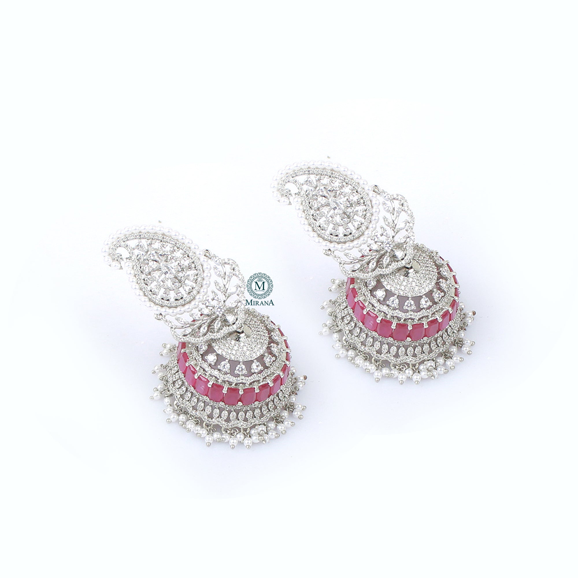 Naina Pearl CZ Jhumkas