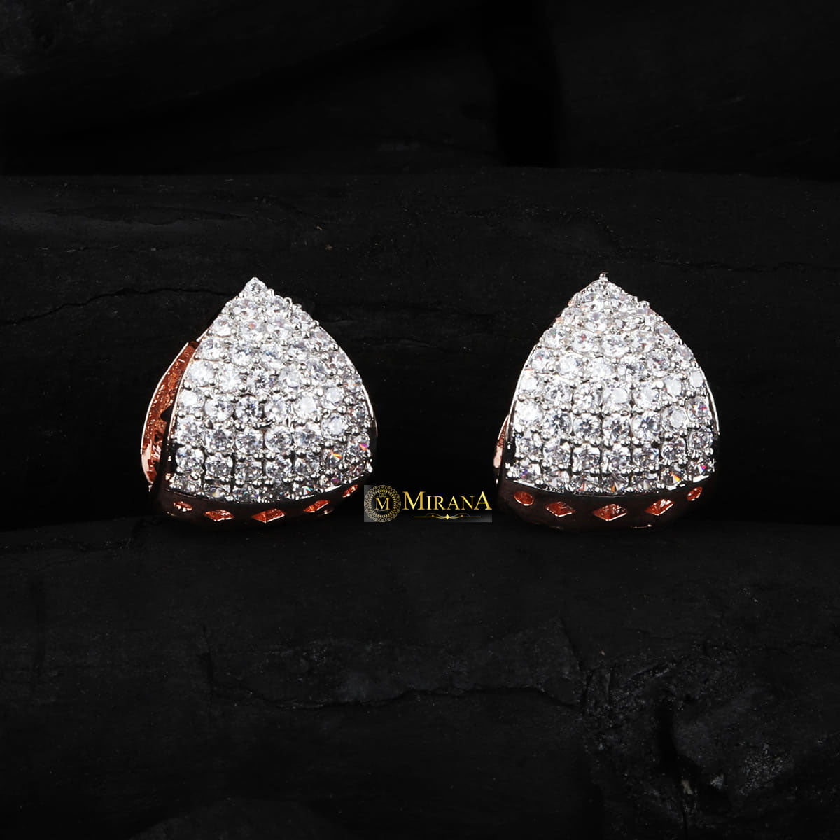 Amazing Ticktock Triangle Studs