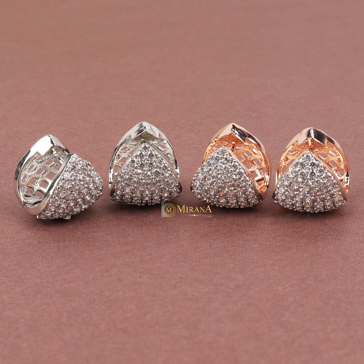 Amazing Ticktock Triangle Studs