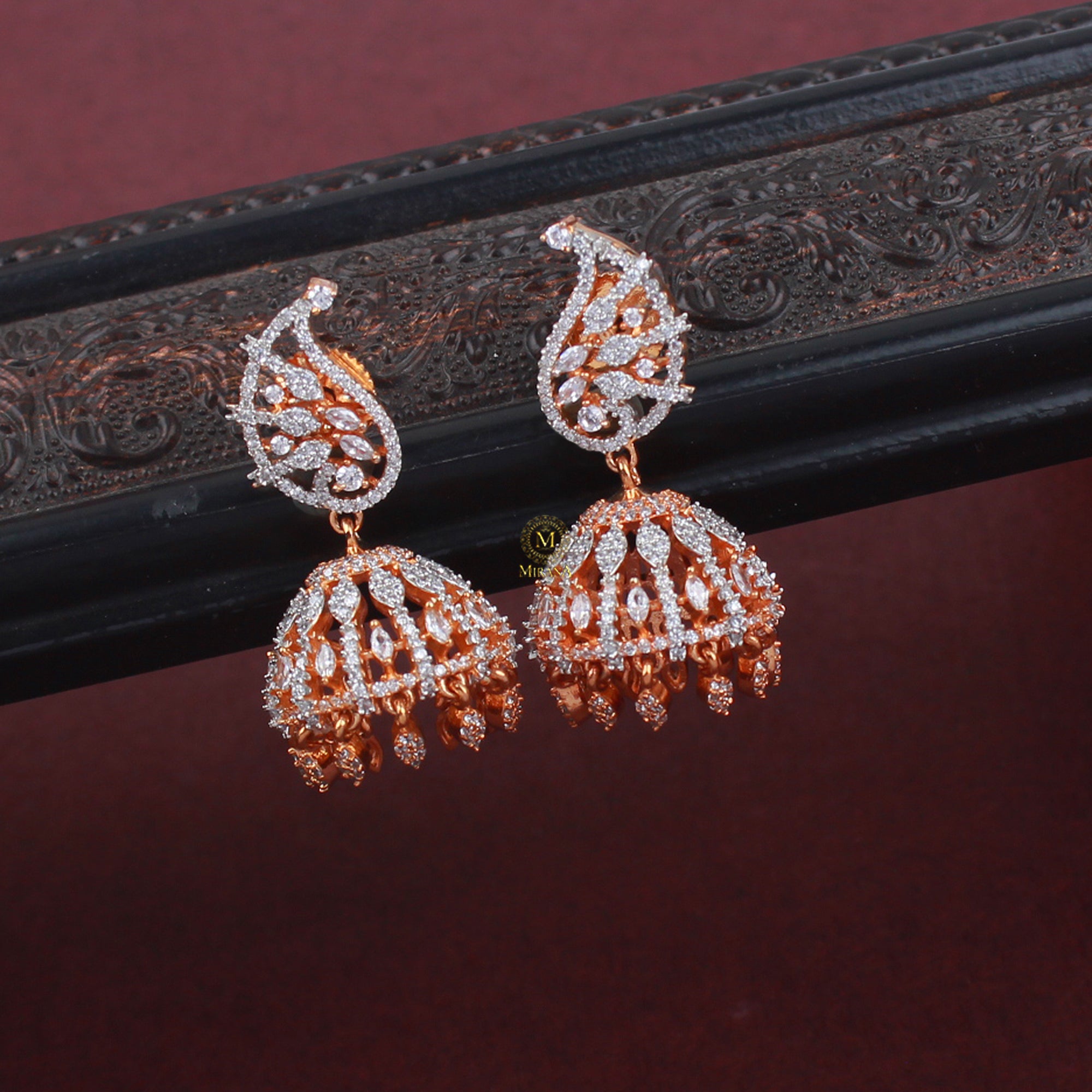 Ria CZ Designer Earrings