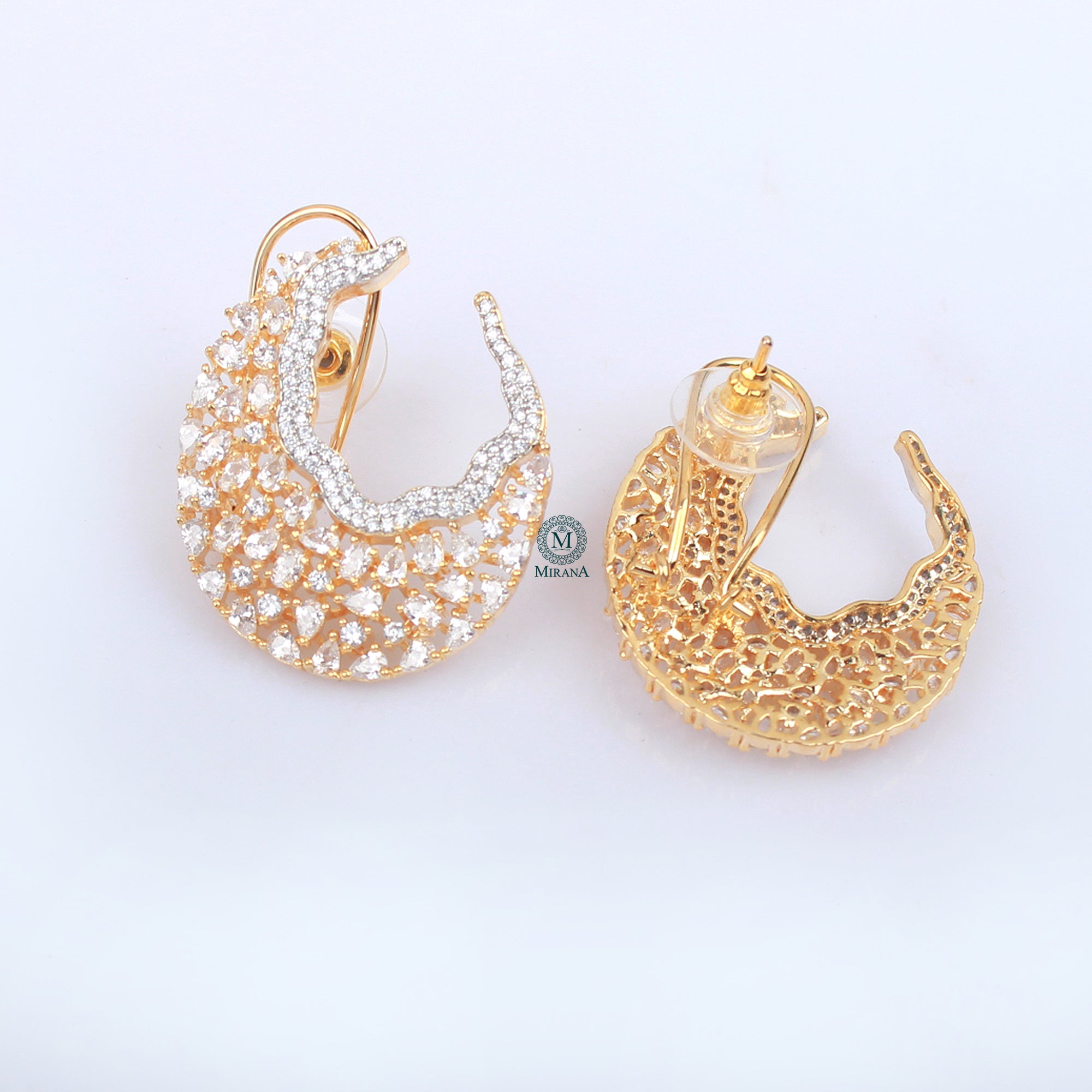 Sara CZ Designer Earrings