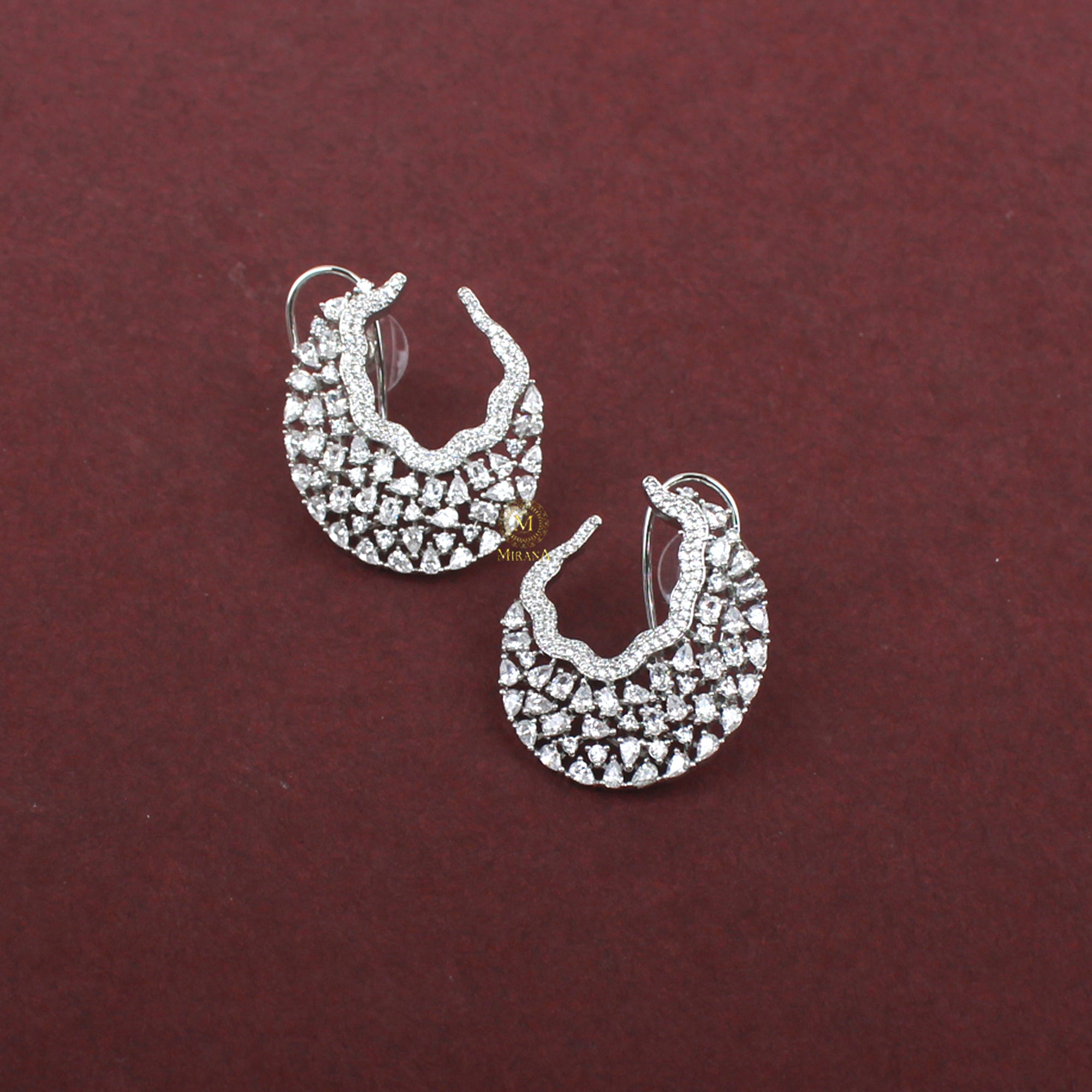 Sara CZ Designer Earrings