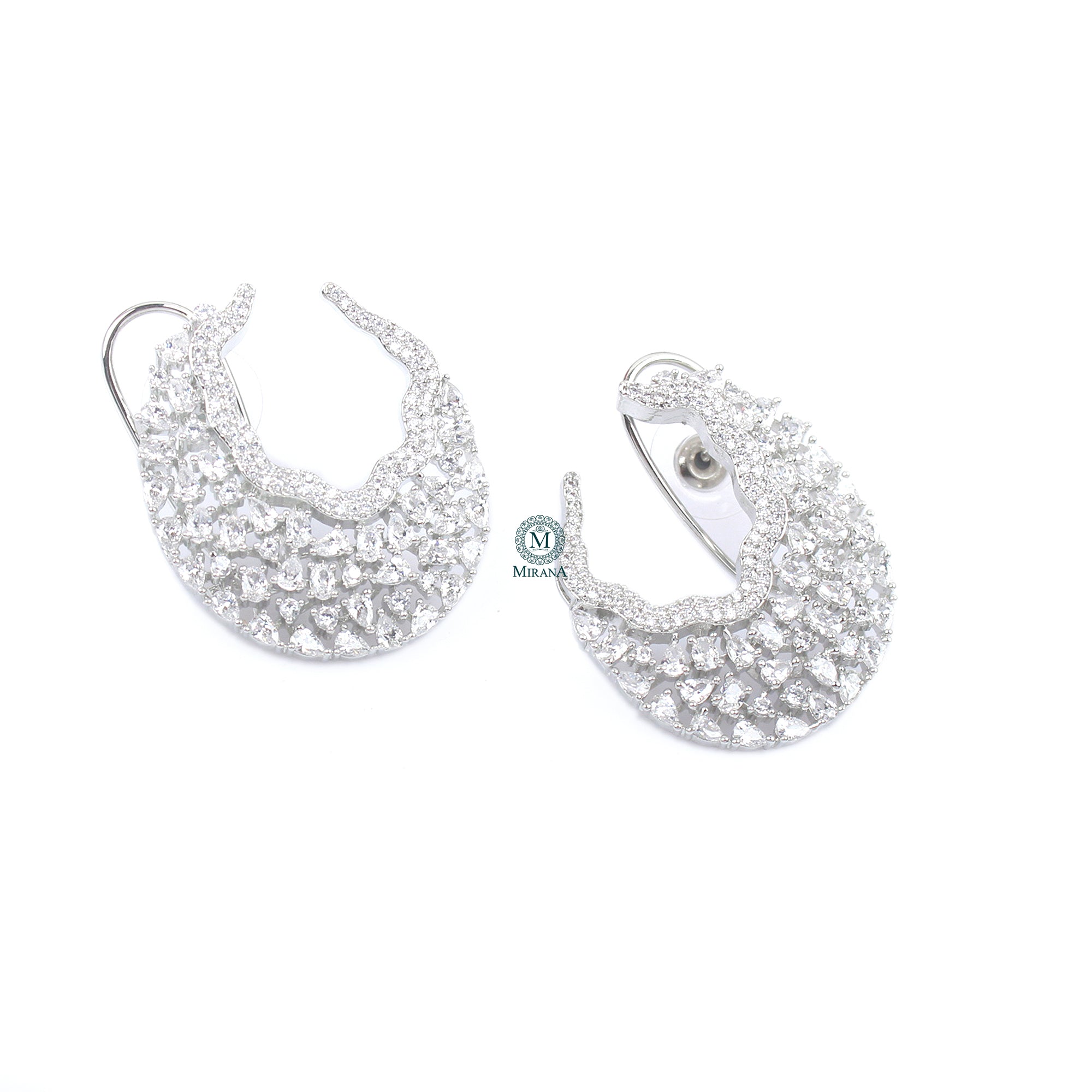 Sara CZ Designer Earrings