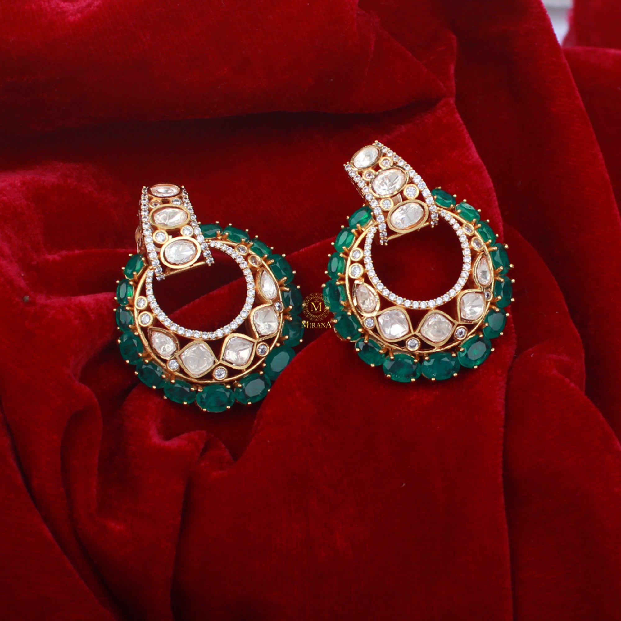 Prachi Moissanite Designer Earrings