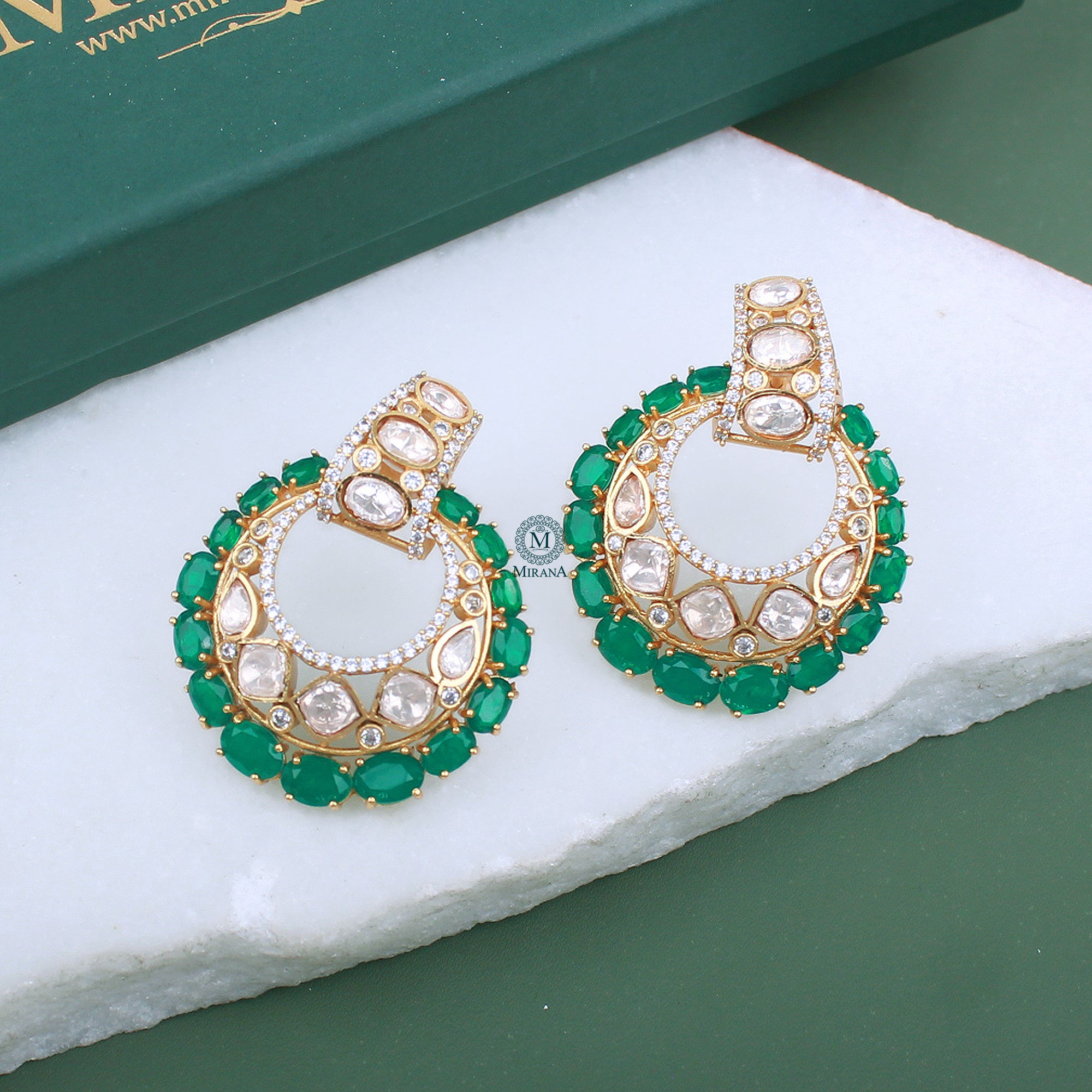 Prachi Moissanite Designer Earrings