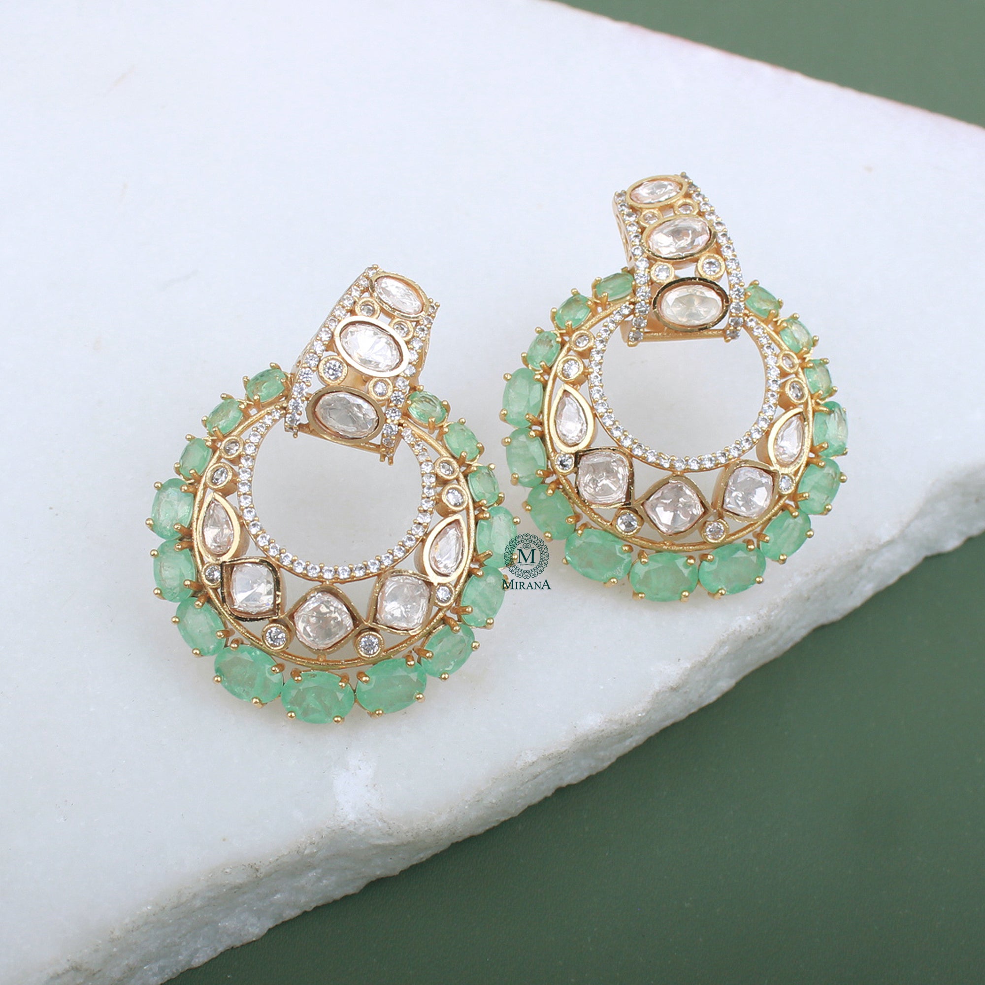 Prachi Moissanite Designer Earrings