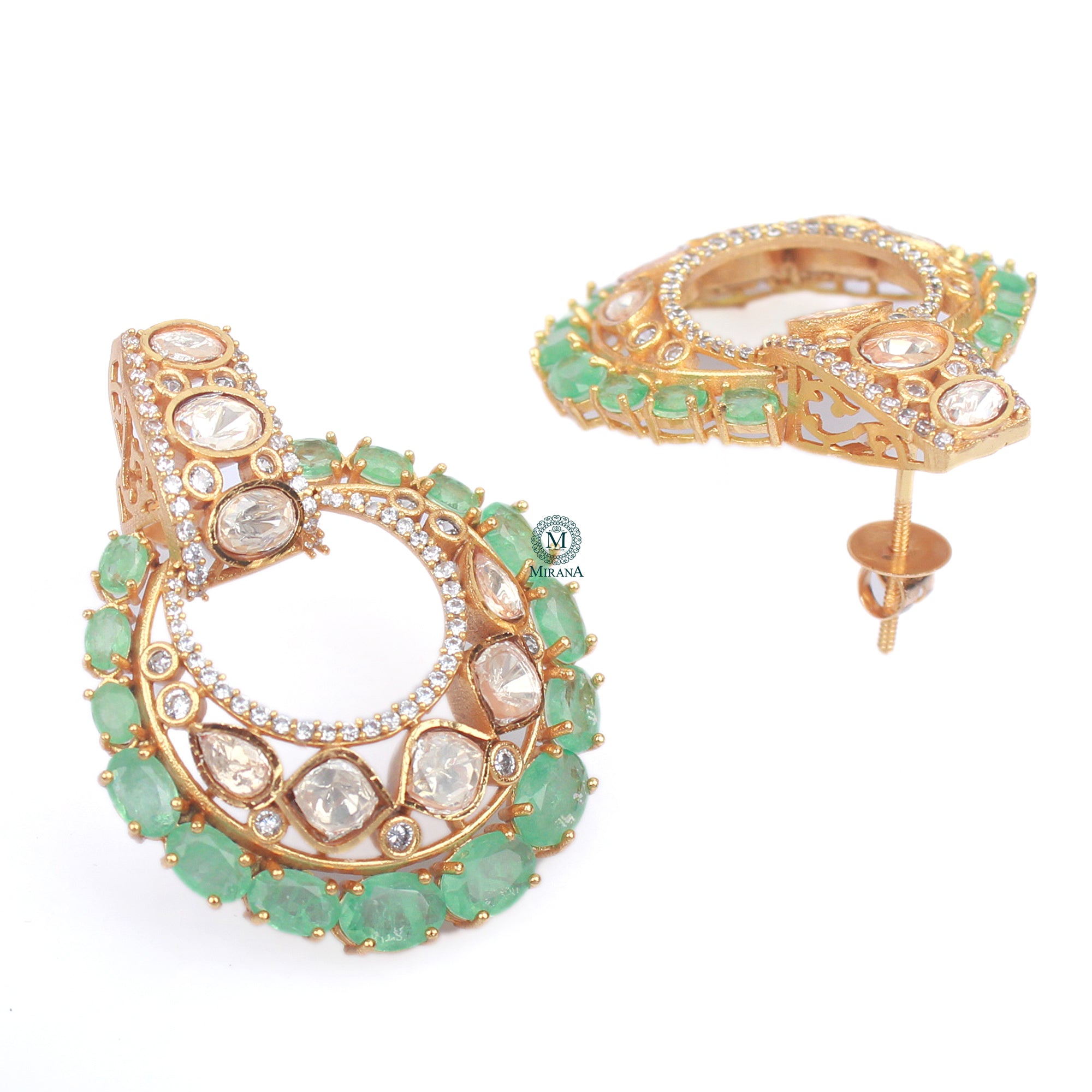 Prachi Moissanite Designer Earrings