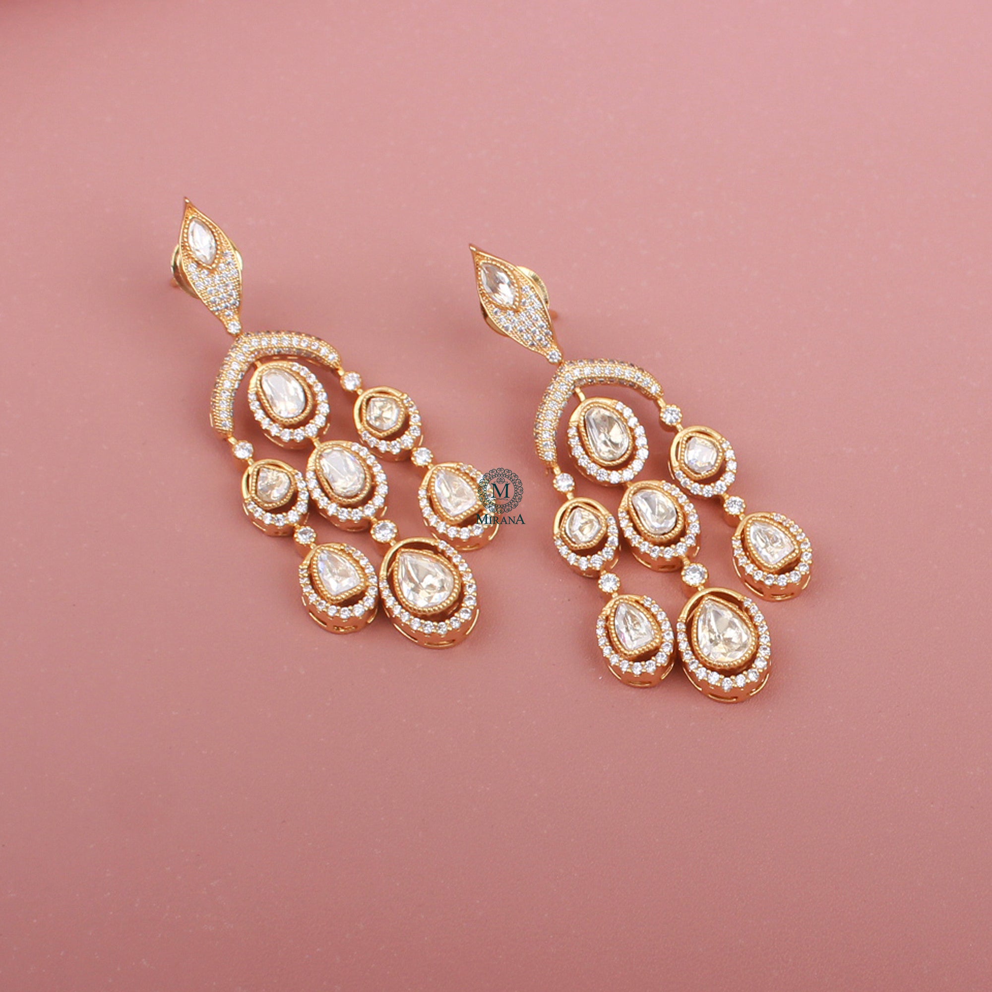 Aarvi Moissanite Designer Earrings