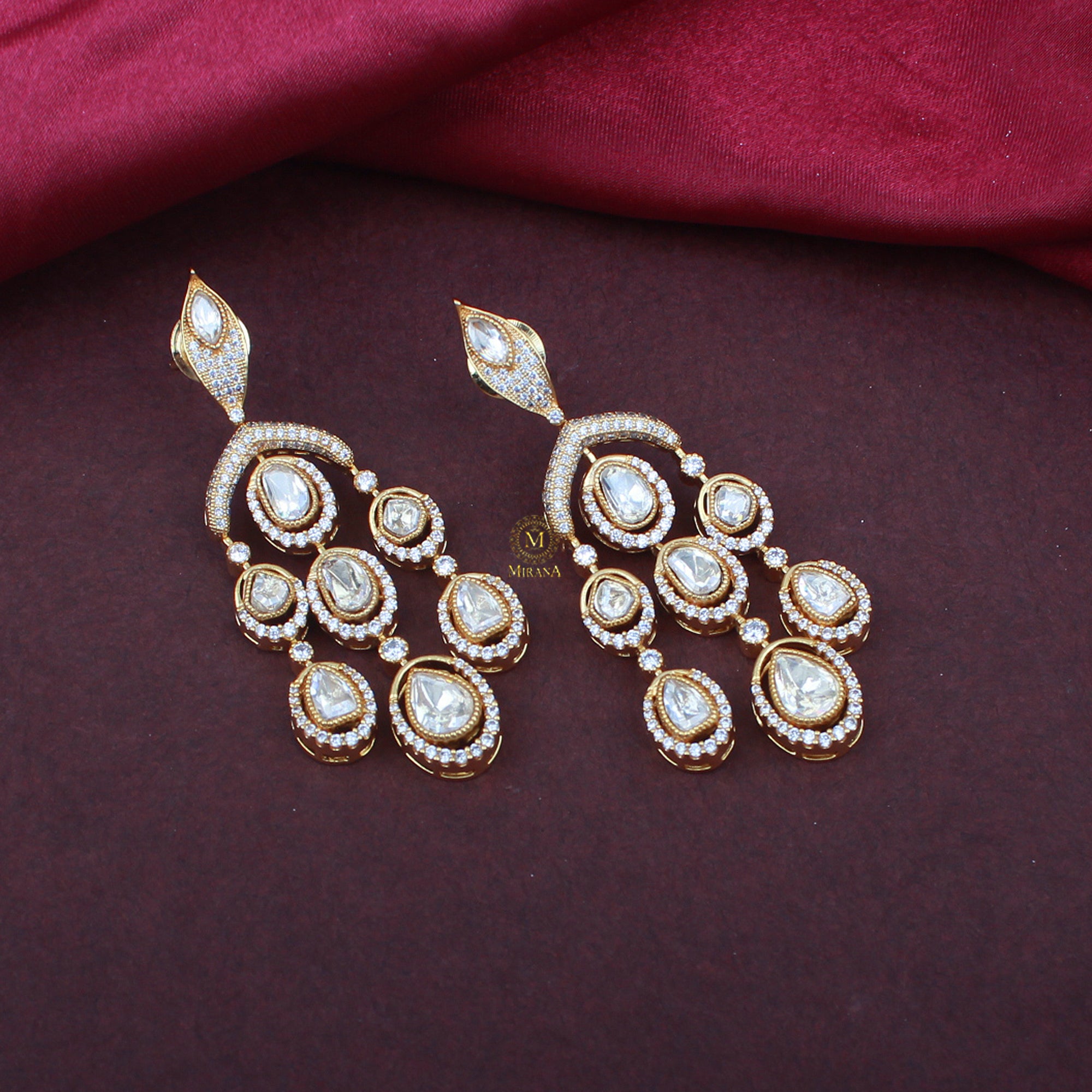 Aarvi Moissanite Designer Earrings