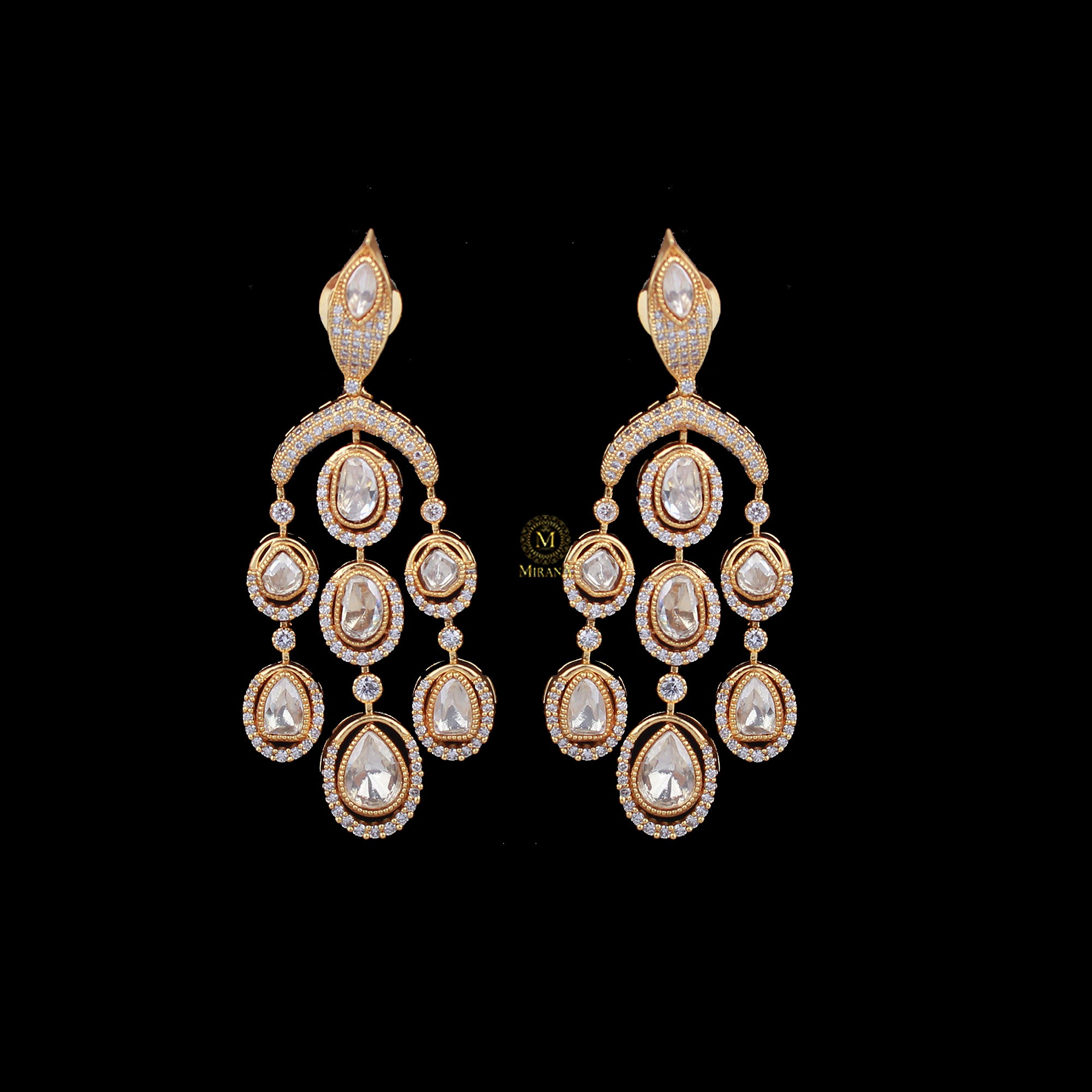 Aarvi Moissanite Designer Earrings