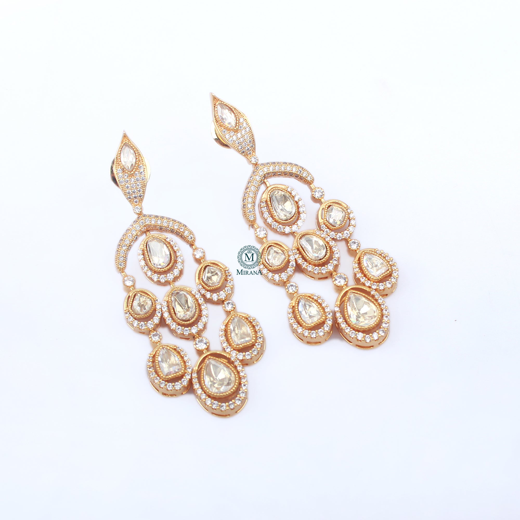 Aarvi Moissanite Designer Earrings