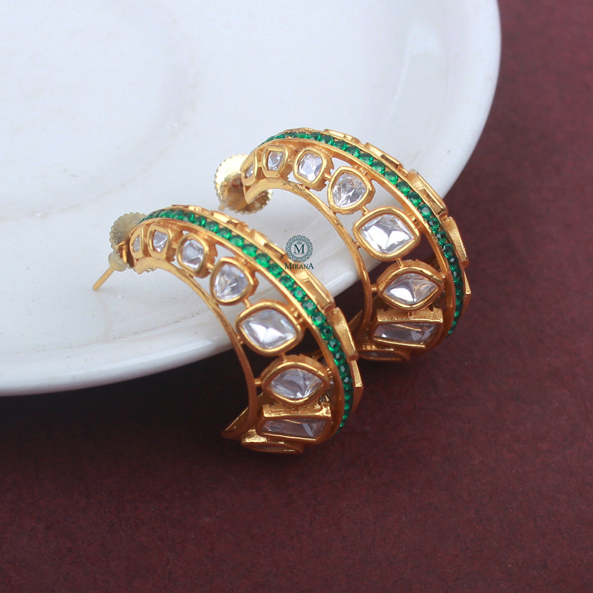 Urvi Polki Designer Earrings