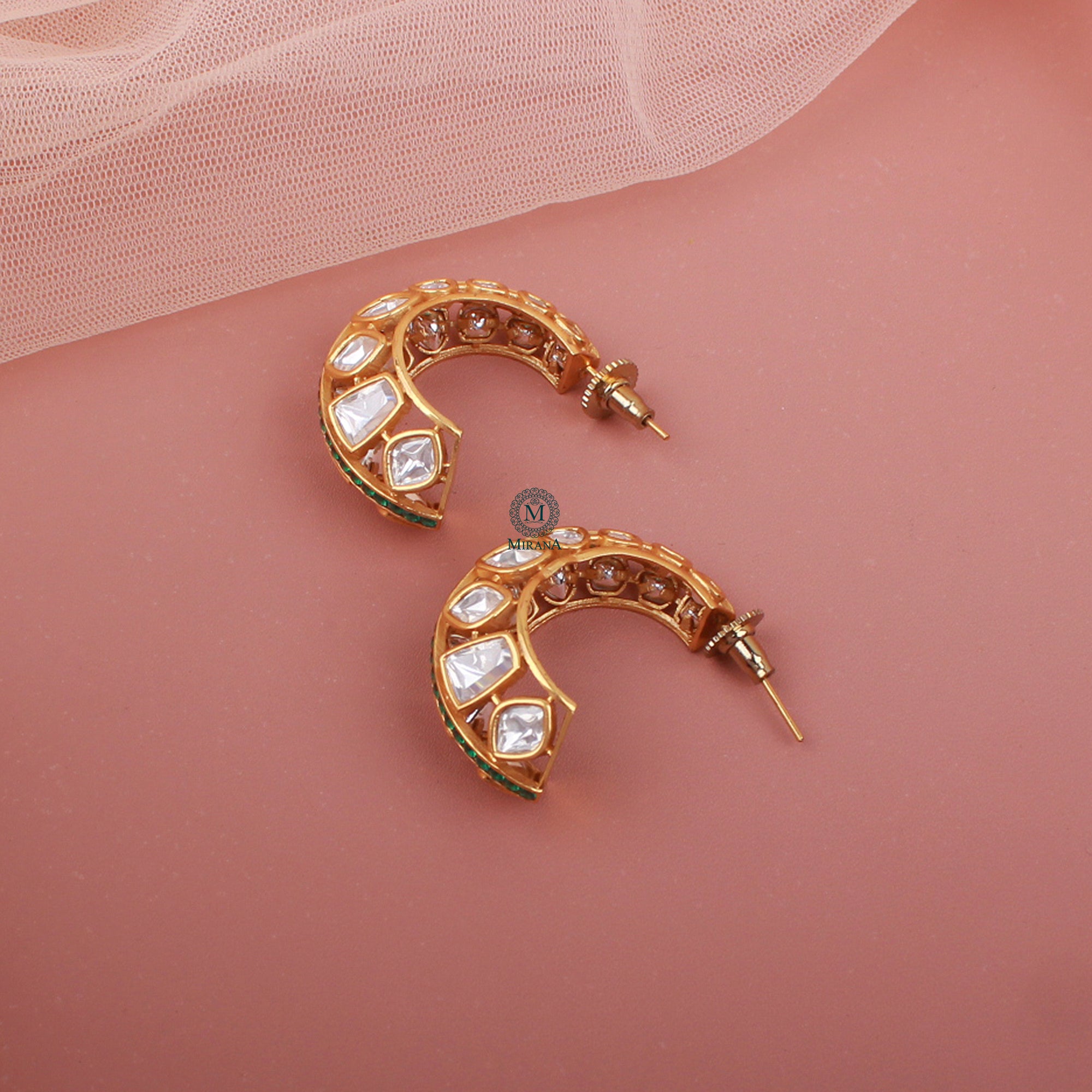 Urvi Polki Designer Earrings