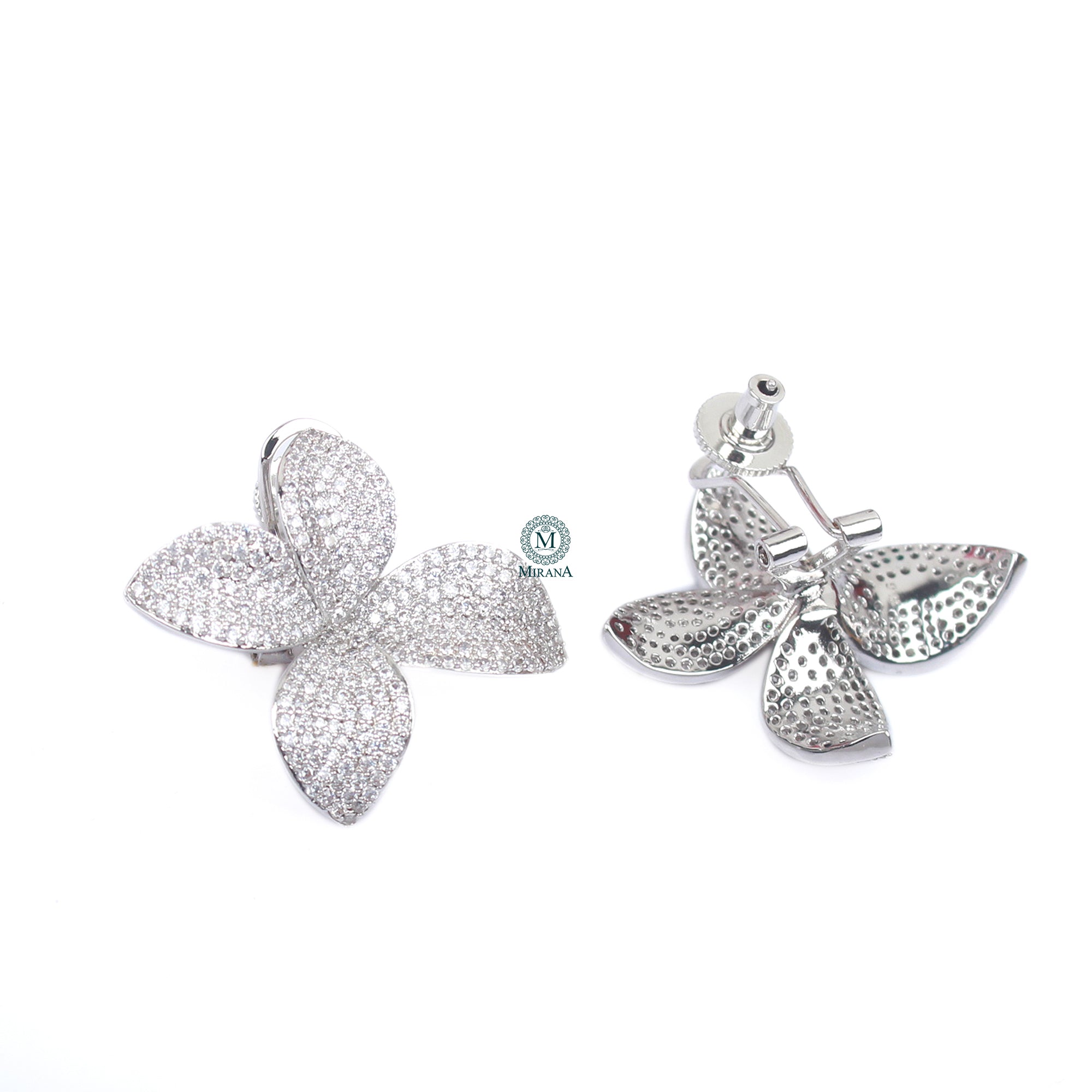 Rosy CZ Designer Studs