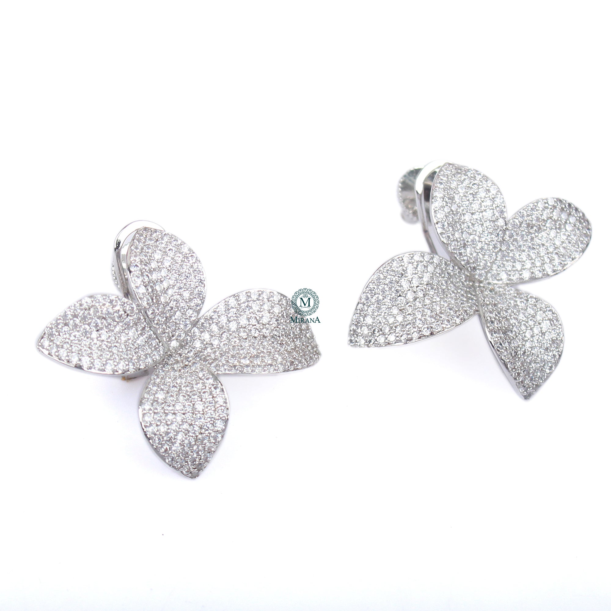 Rosy CZ Designer Studs