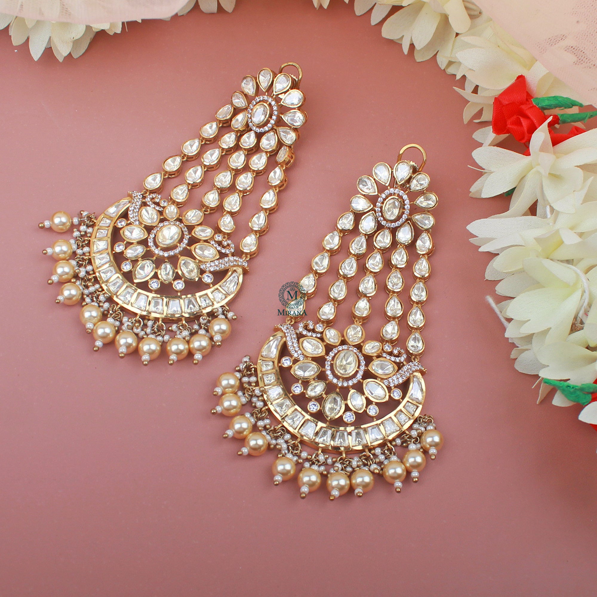 Madhubala Moissanite Designer Chandbali
