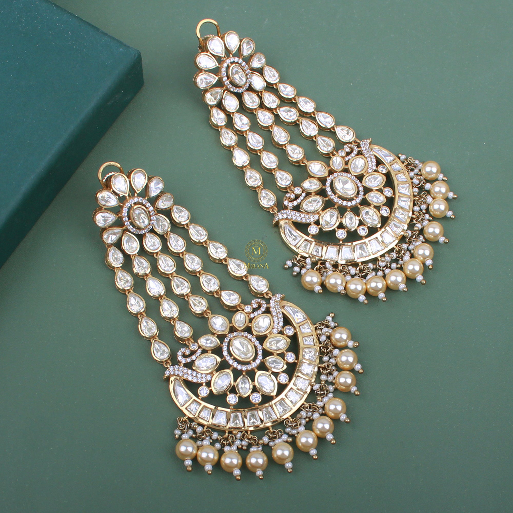 Madhubala Moissanite Designer Chandbali