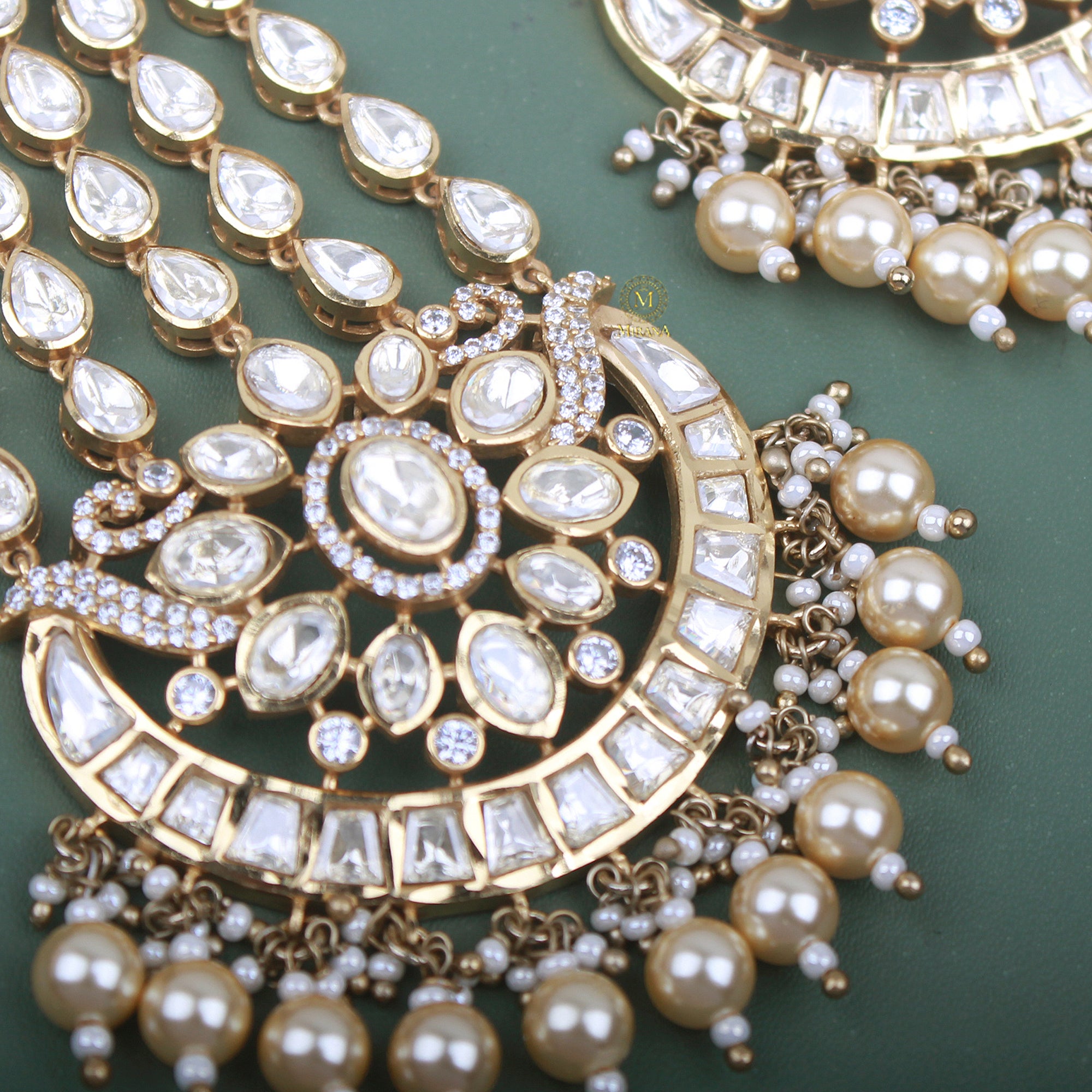 Madhubala Moissanite Designer Chandbali