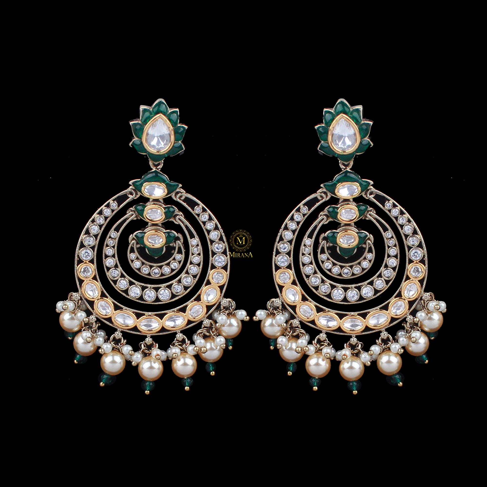 Ishanya Pearl Polki Chandbalis