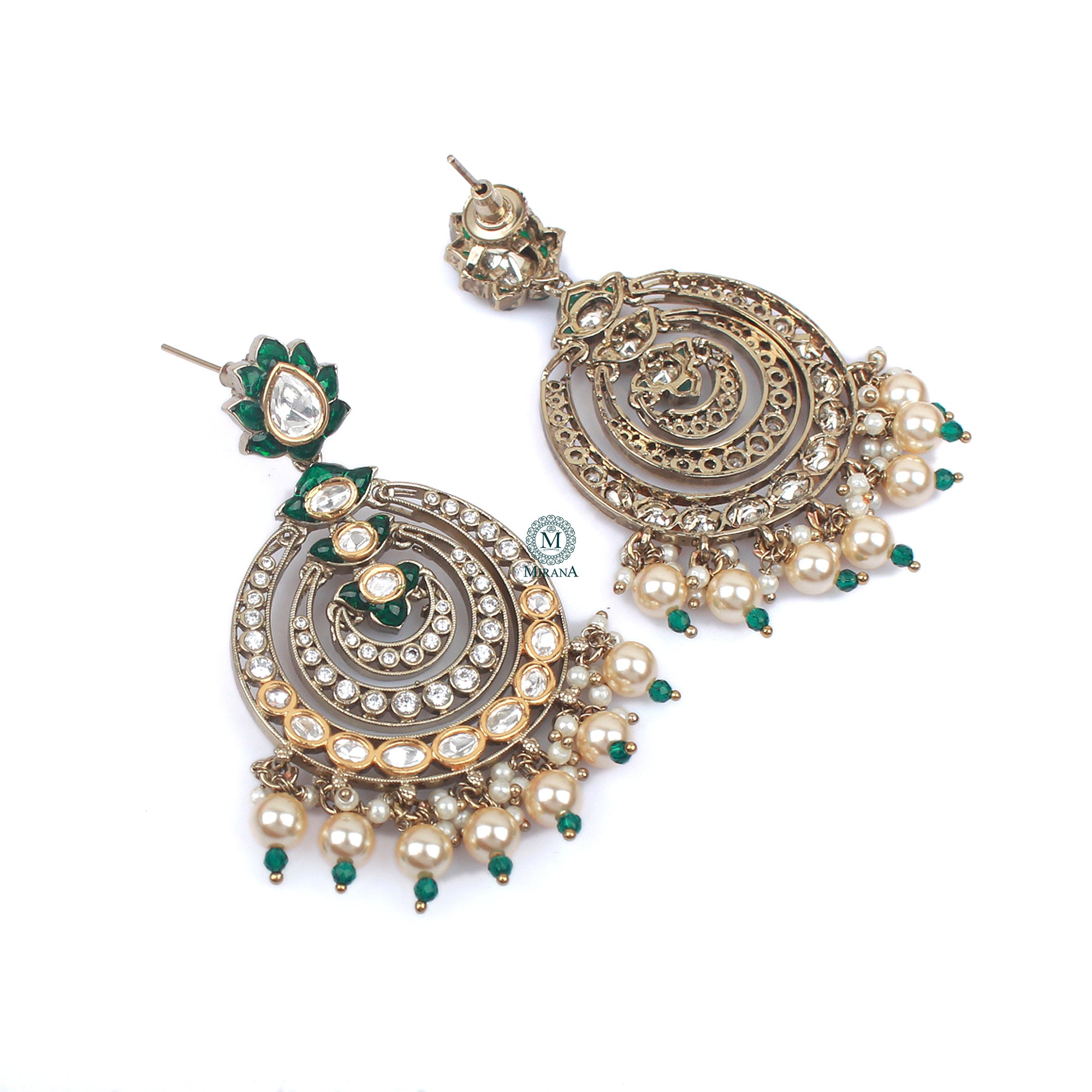 Ishanya Pearl Polki Chandbalis