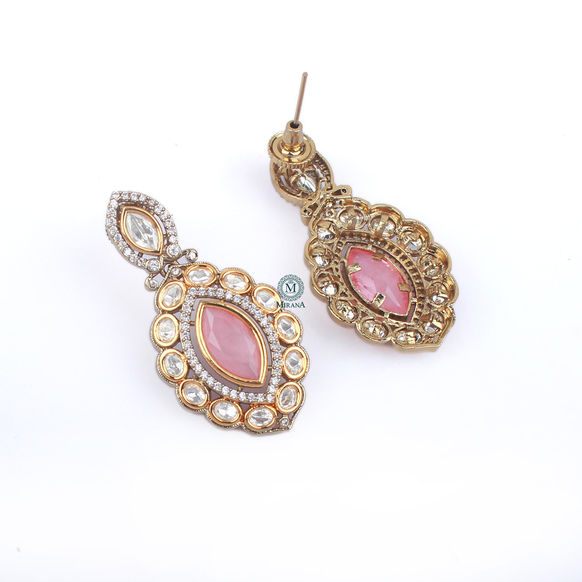 Yaami Polki Designer Earrings