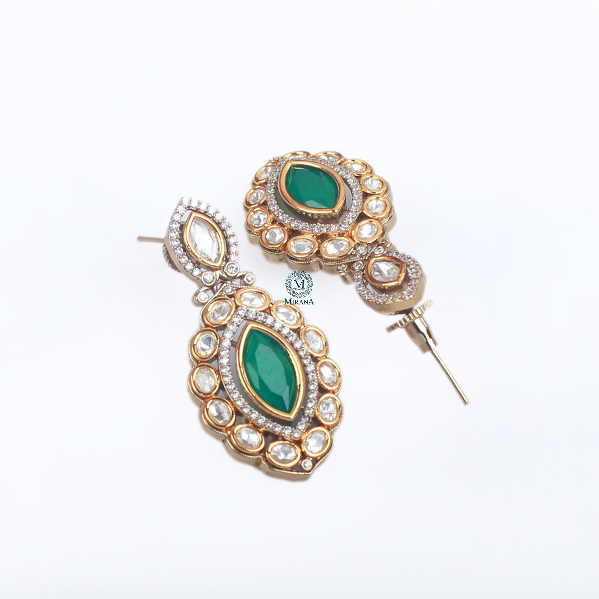 Yaami Polki Designer Earrings