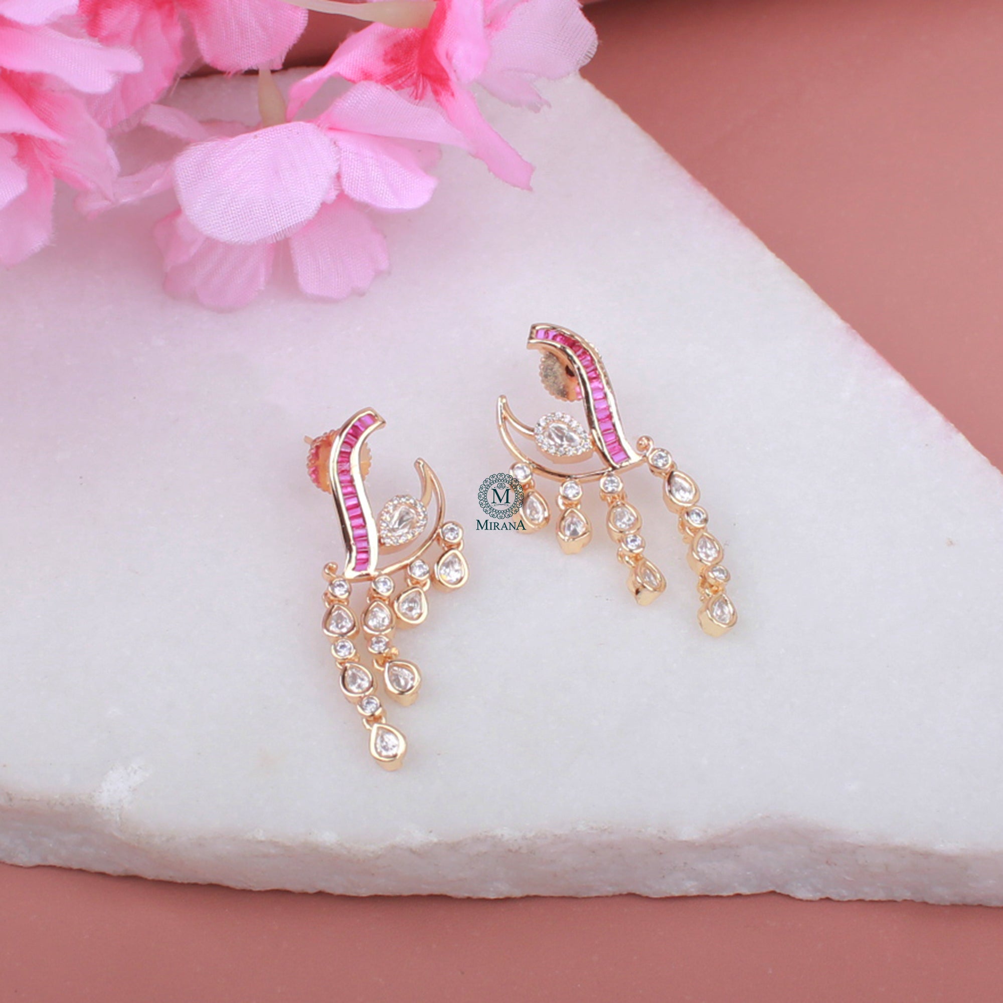 Kavika Polki Designer Earrings