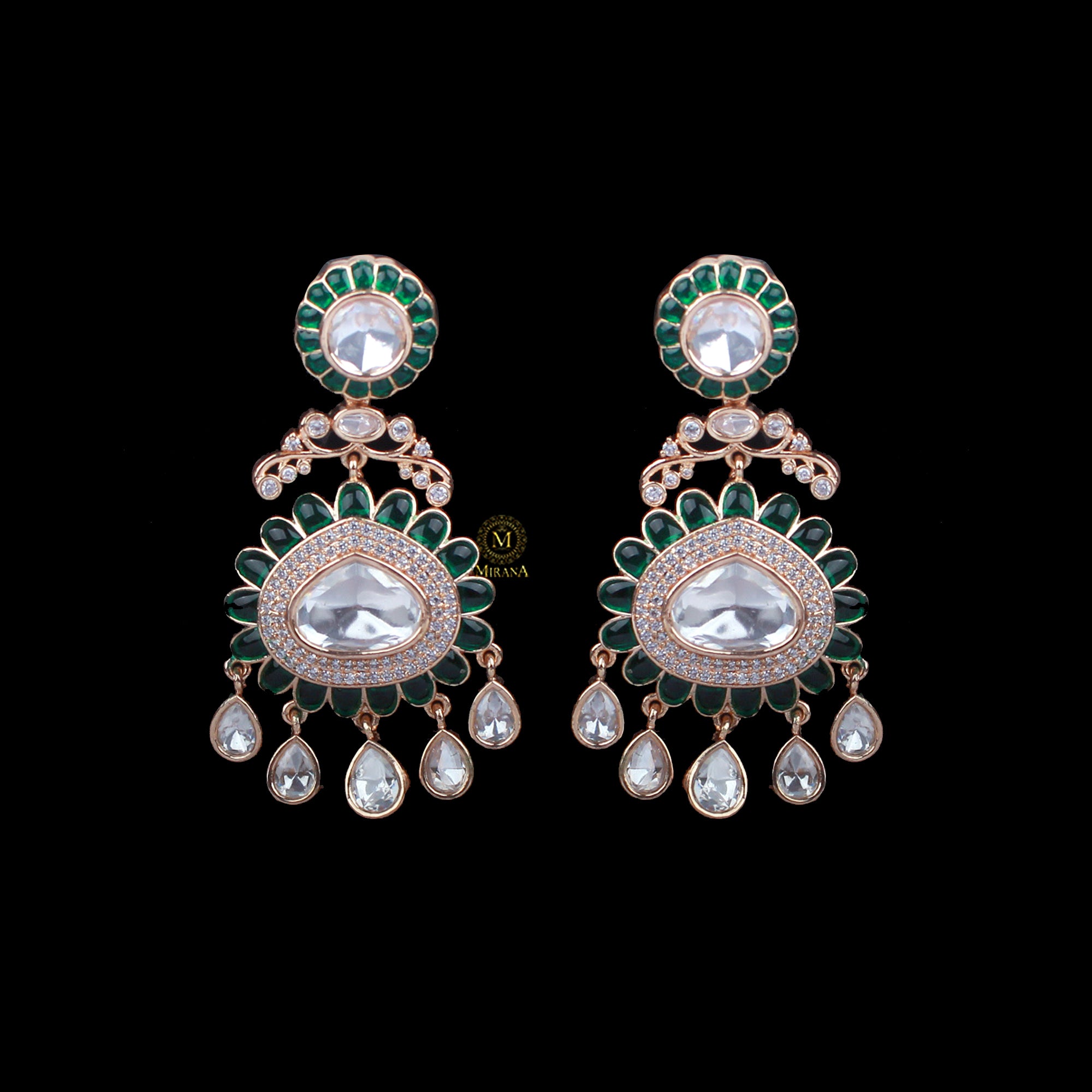 Vama Polki Designer Earrings