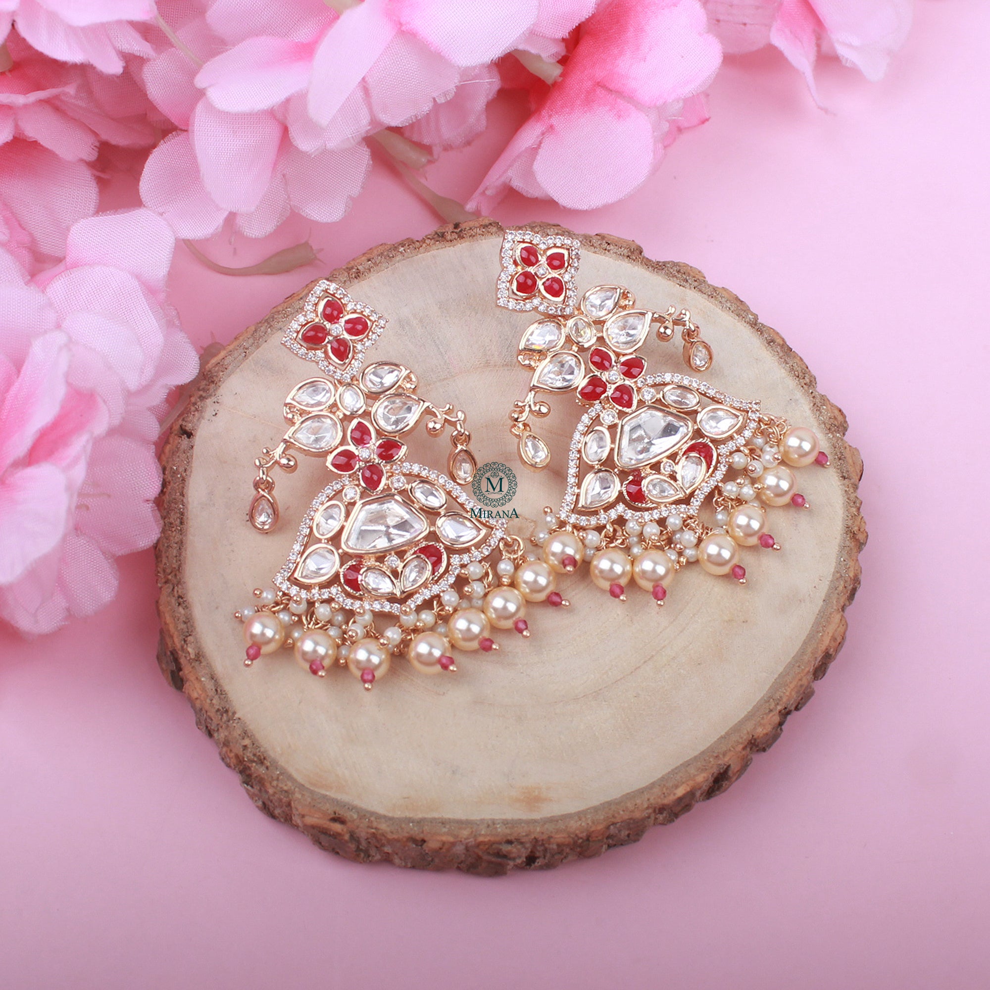 Kavisha Polki Designer Earrings
