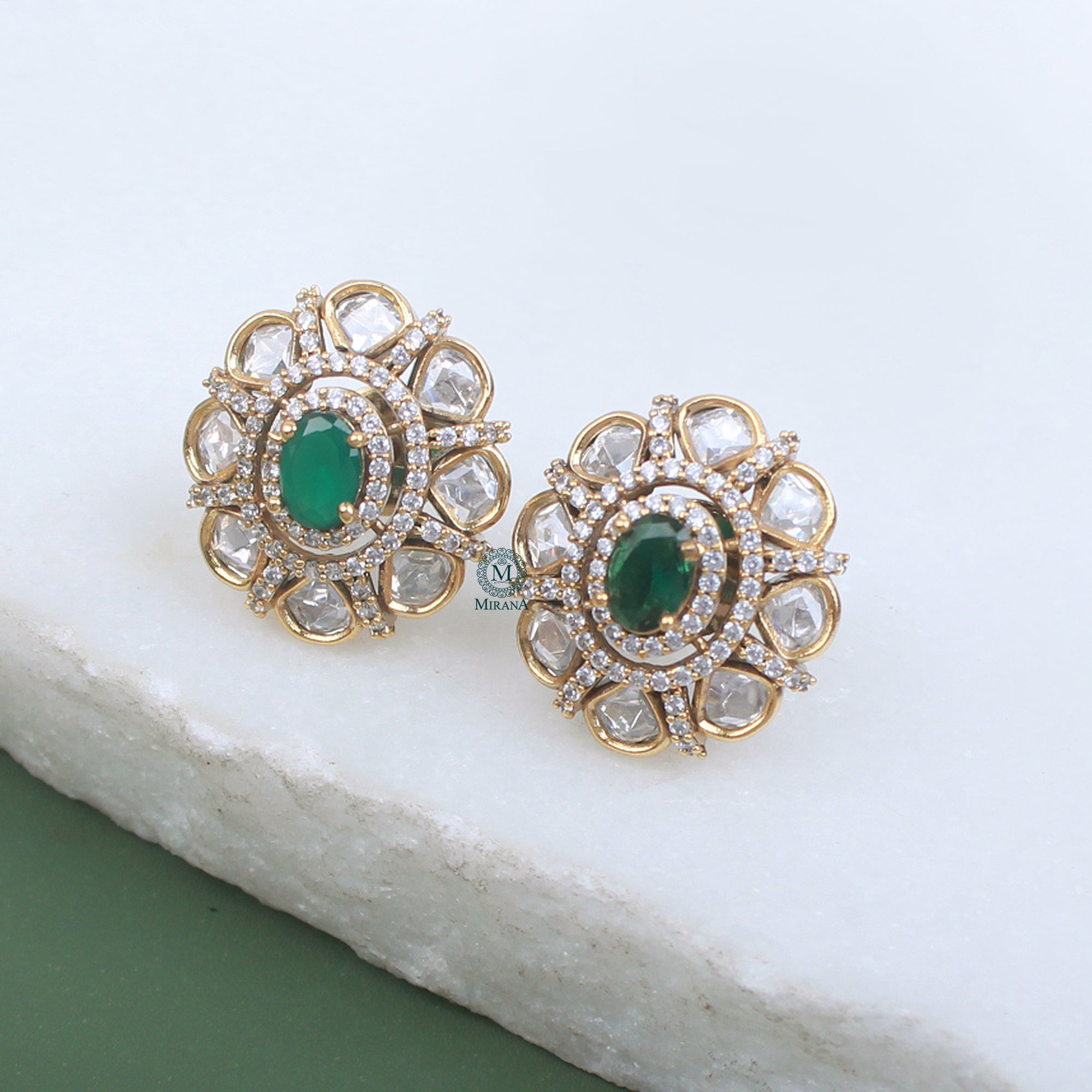 Kriti Polki Designer Studs
