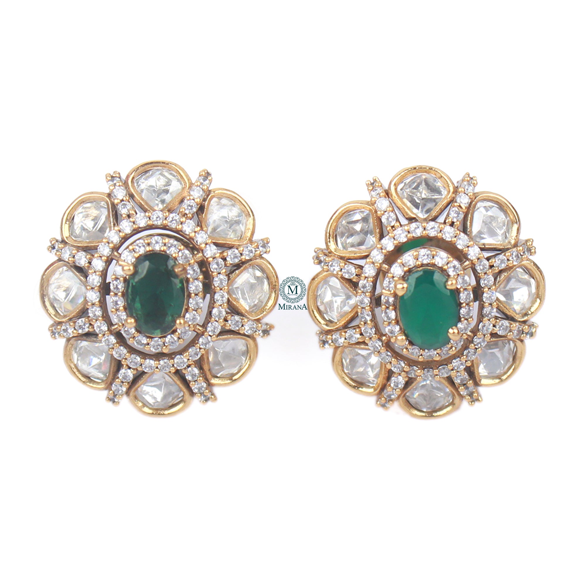 Kriti Polki Designer Studs