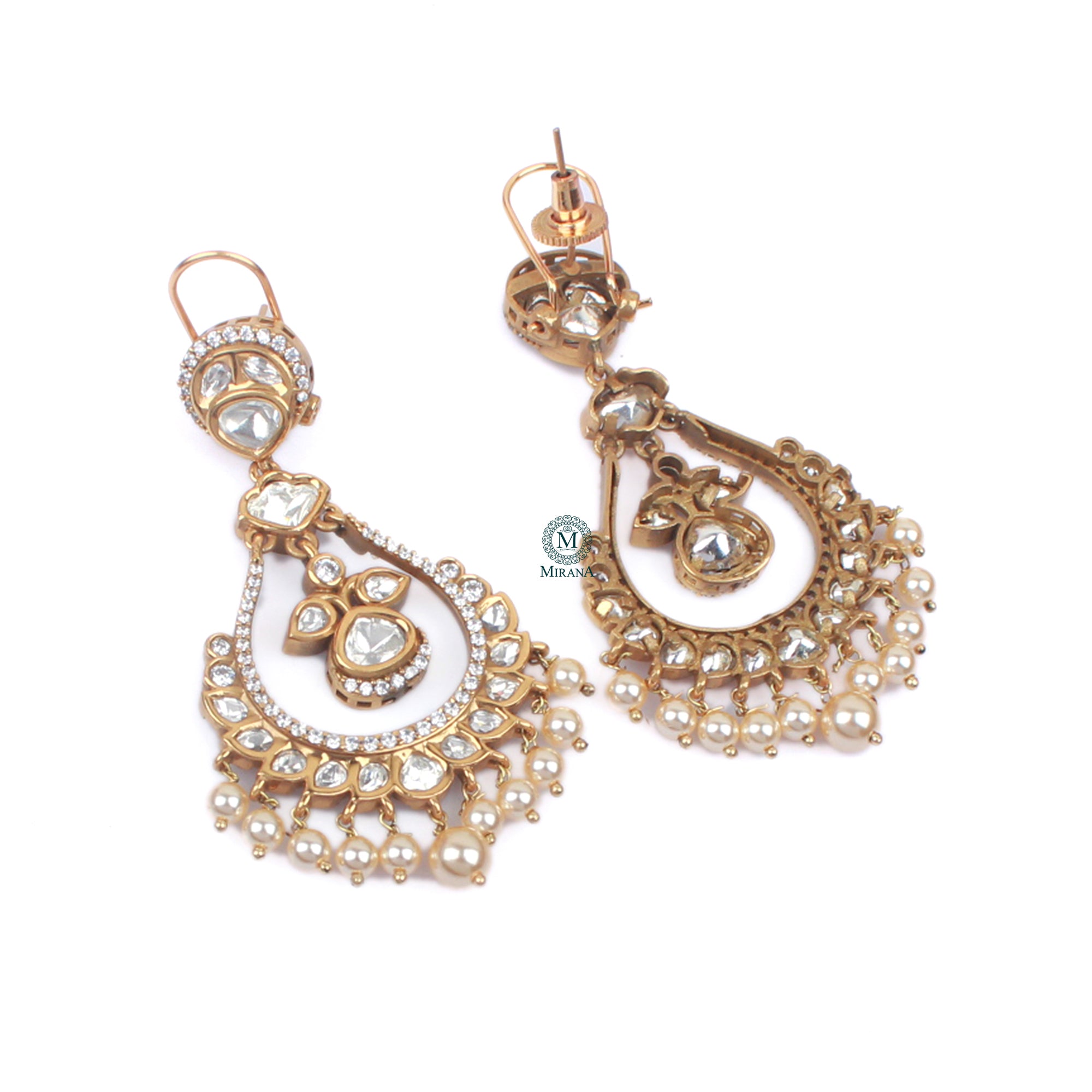 Suhani Pearl Polki Chandbalis