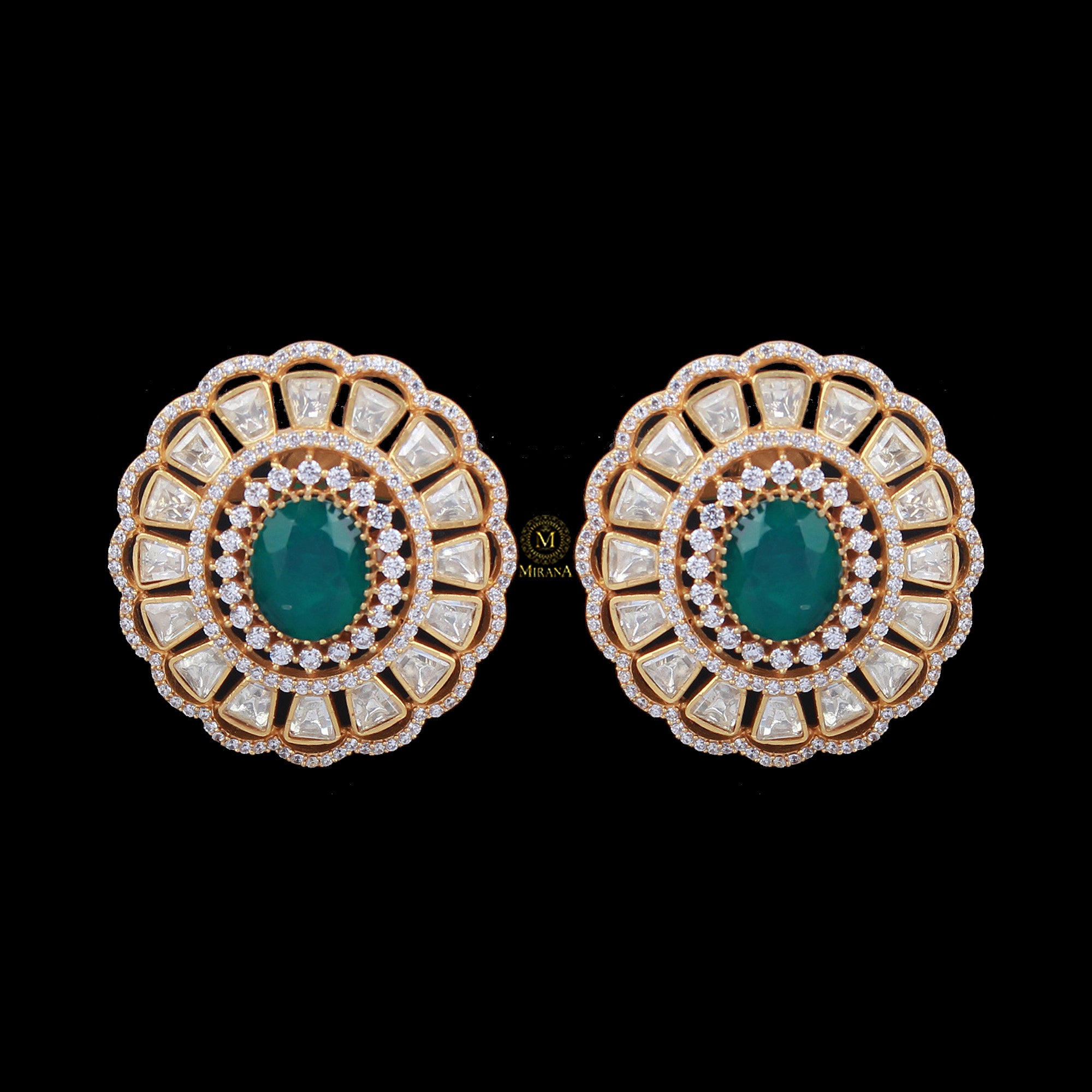 Vidhi Moissanite Designer Studs