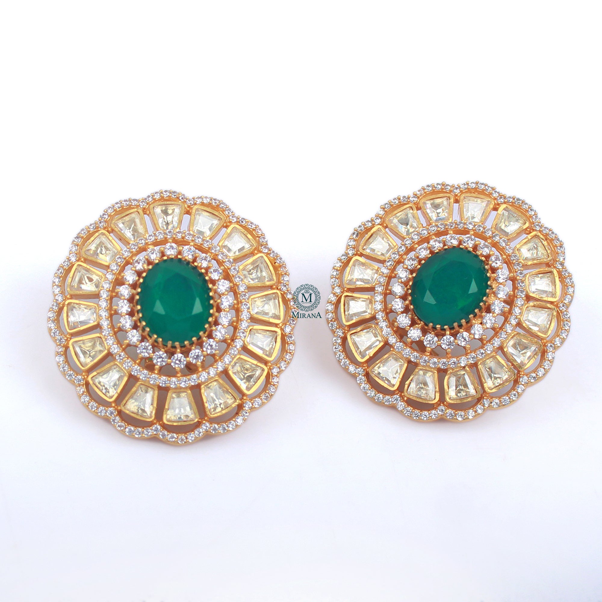 Vidhi Moissanite Designer Studs