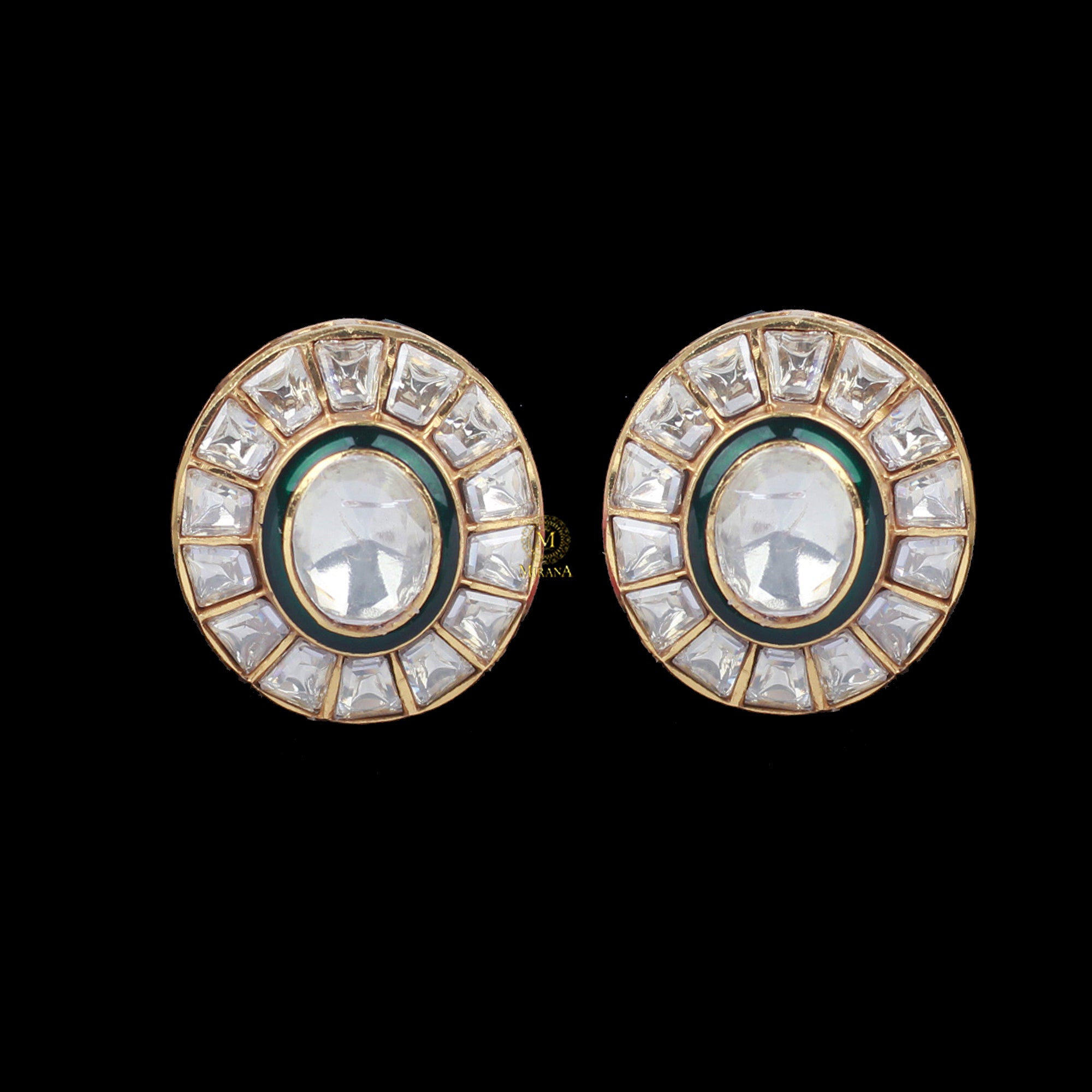 Kaveri Moissanite Designer Studs