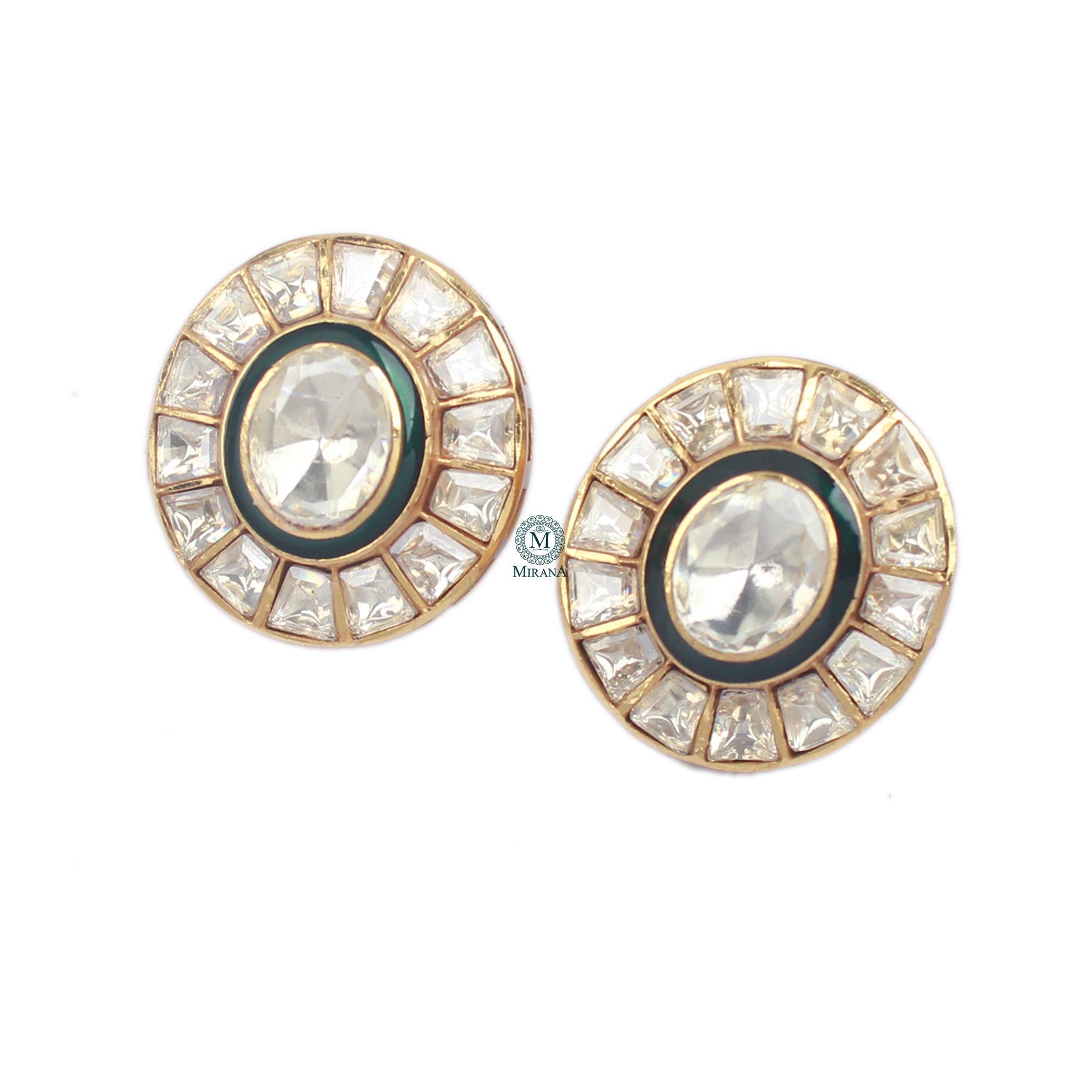 Kaveri Moissanite Designer Studs
