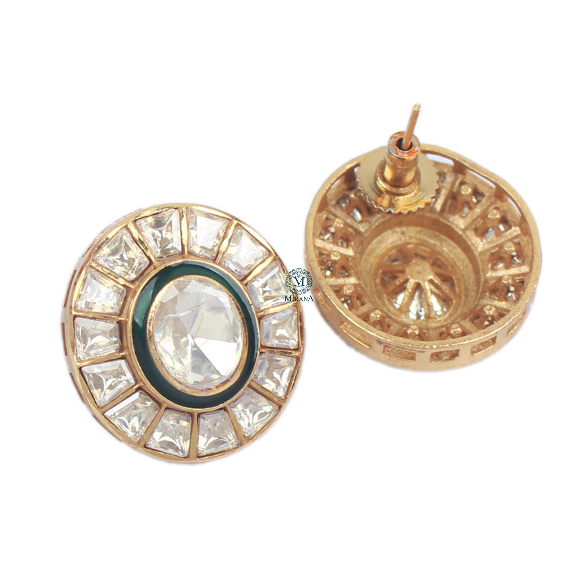 Kaveri Moissanite Designer Studs