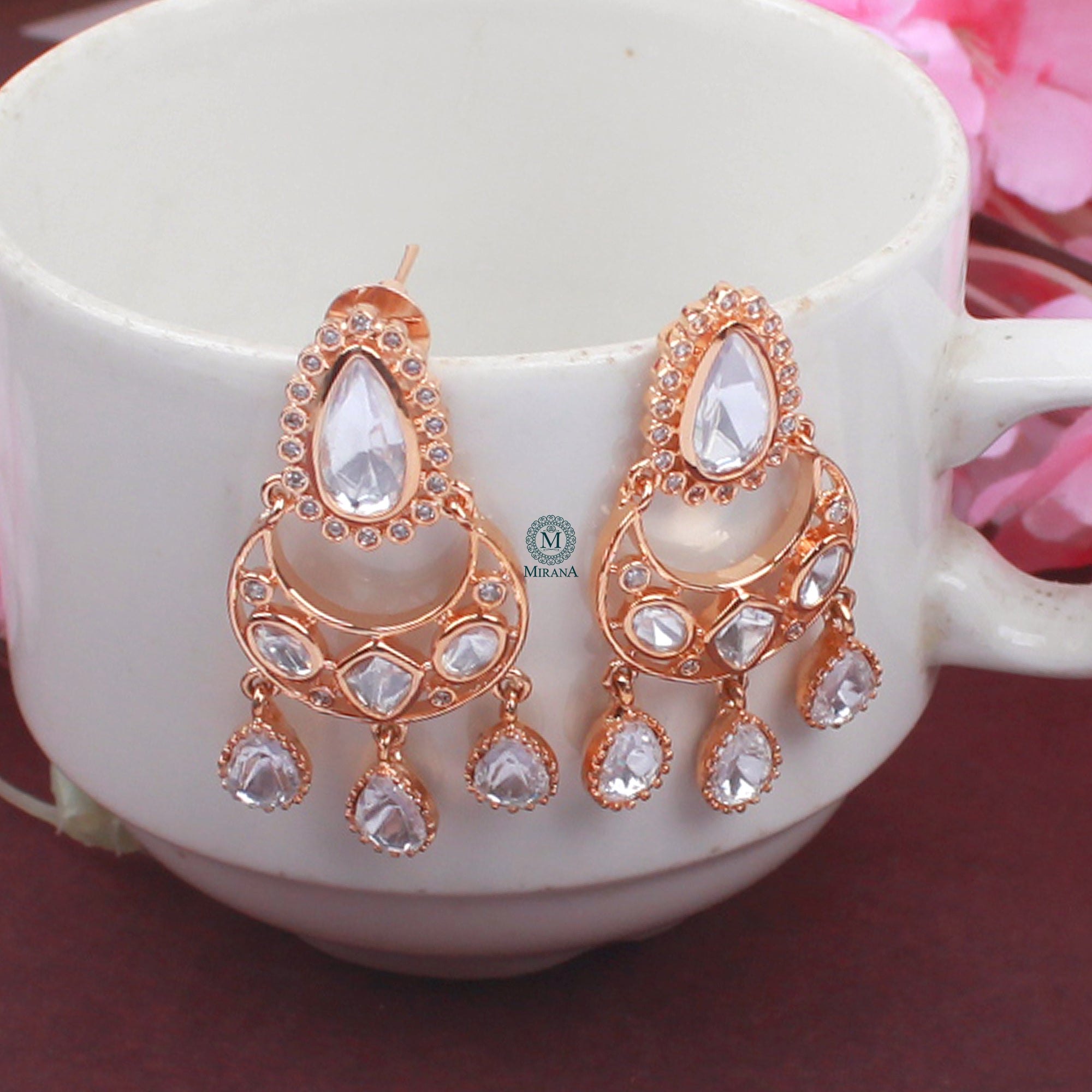 Inaya Polki Designer Earrings