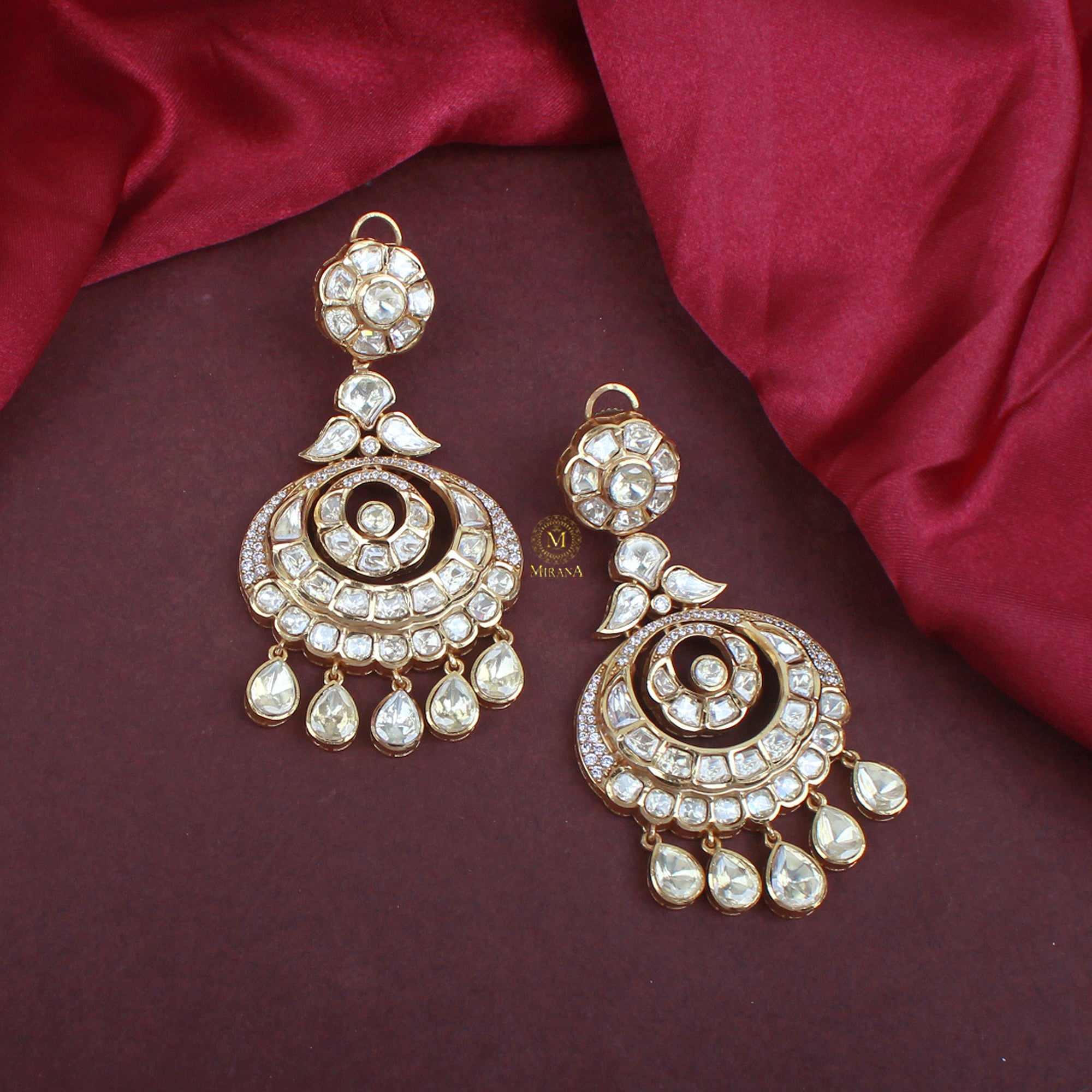 Shrika Moissanite Designer Chandbalis